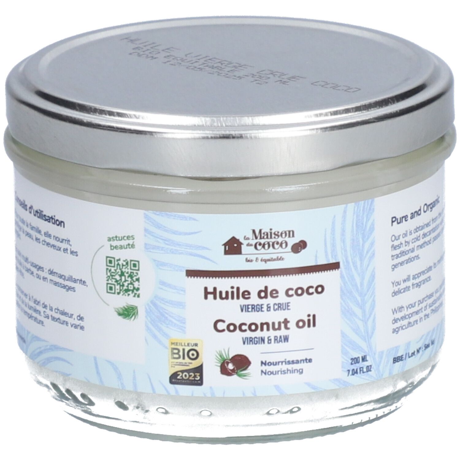 La maison du coco Huile de coco vierge et crue