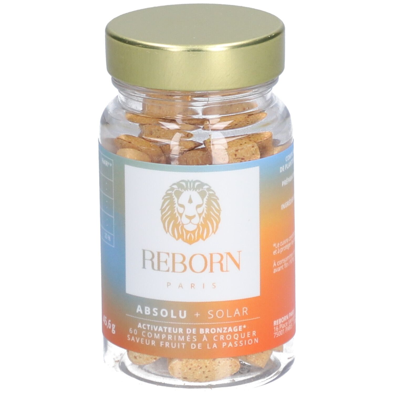 REBORN Absolu+ Solar, activateur de bronzage