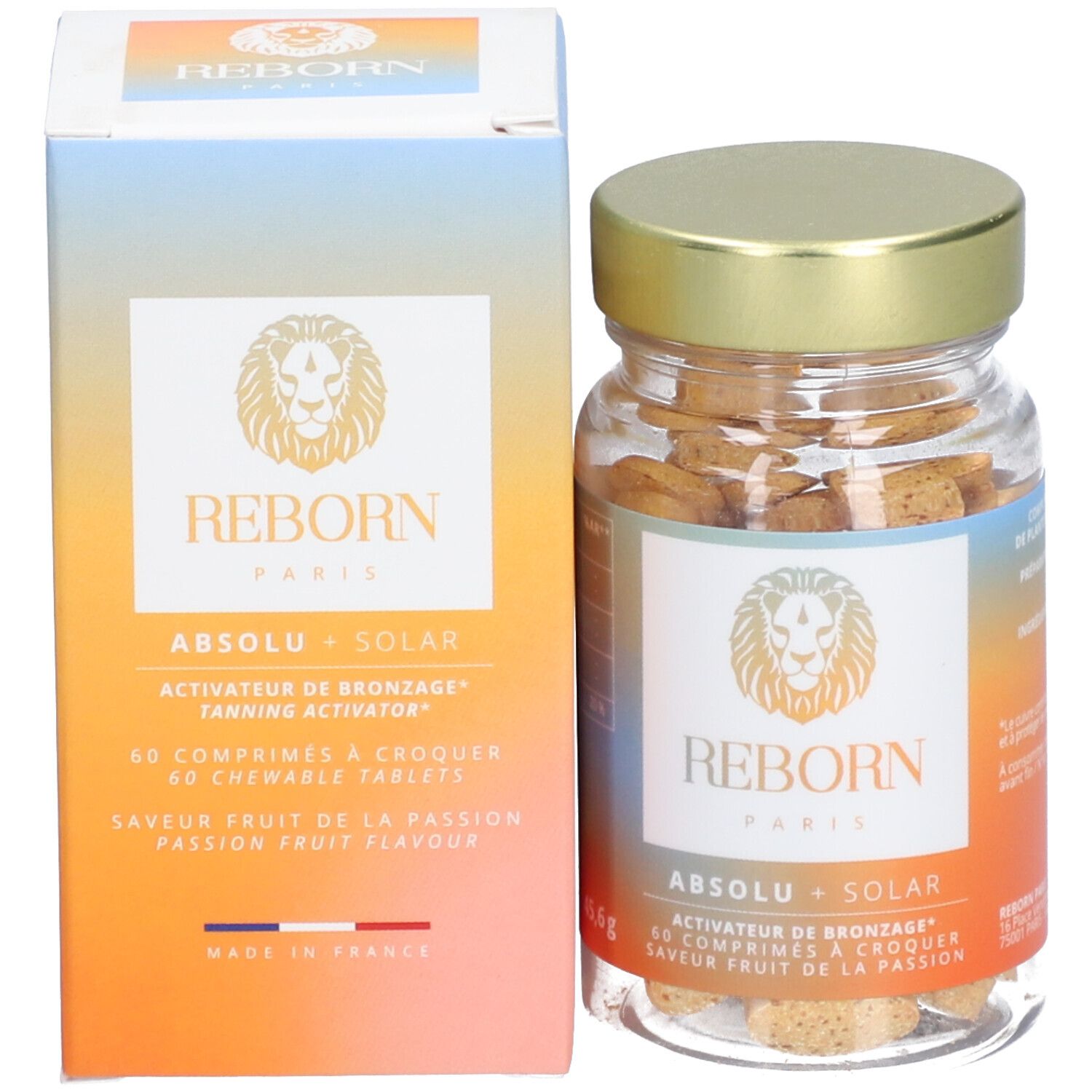 REBORN Absolu+ Solar, activateur de bronzage