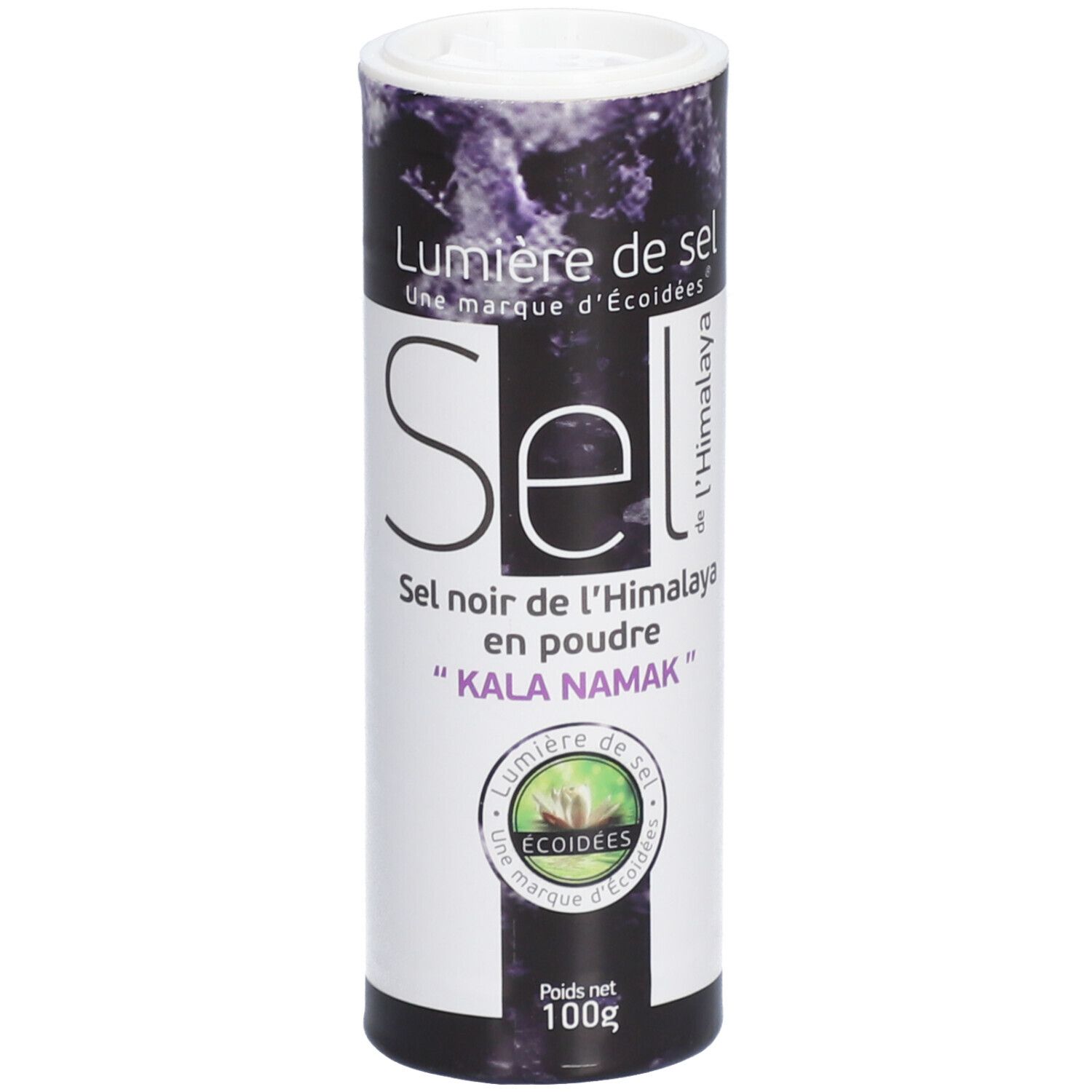 Lumière de sel Sel noir de l'Himalaya en poudre