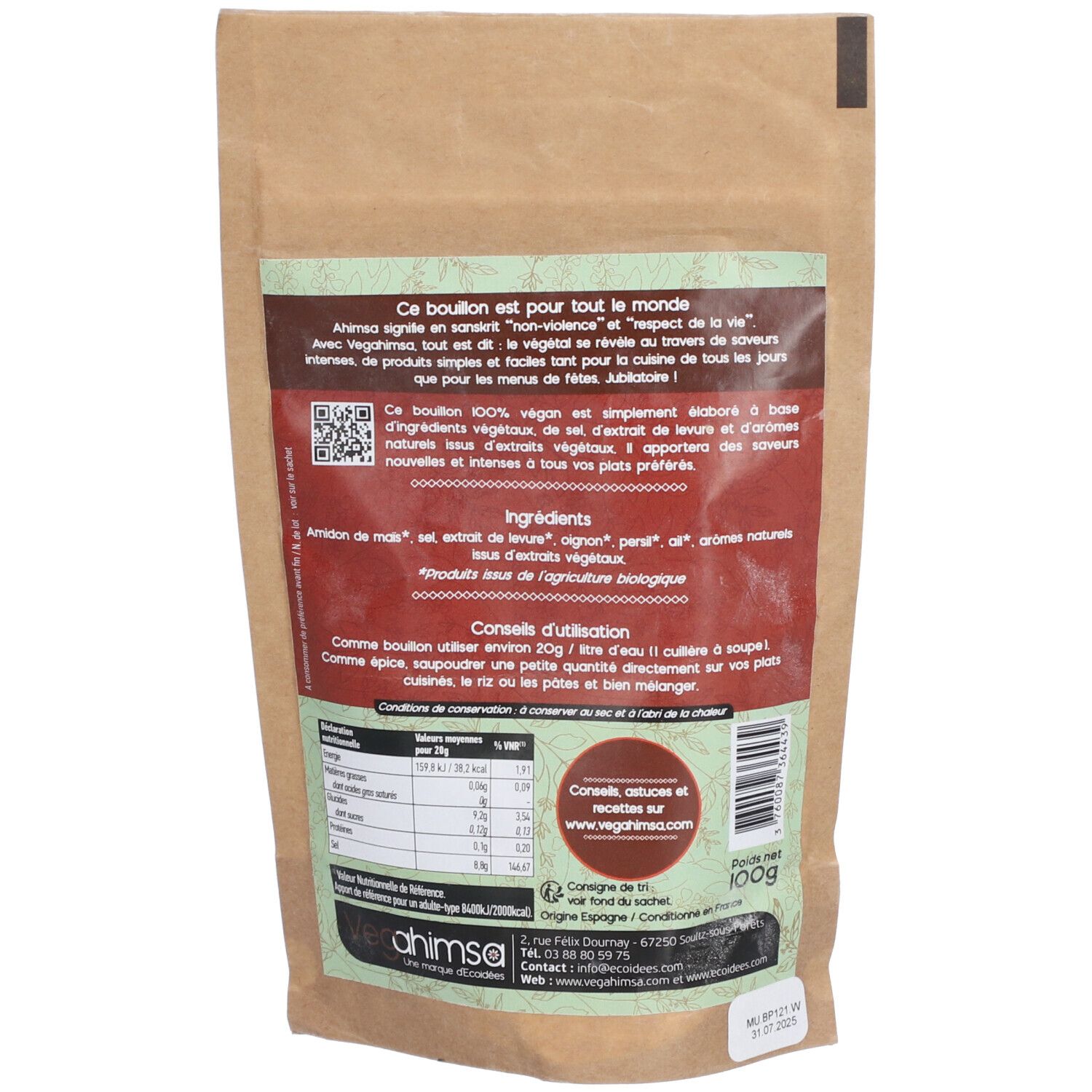 Vegahimsa® Bouillon végétal VOLAILLE