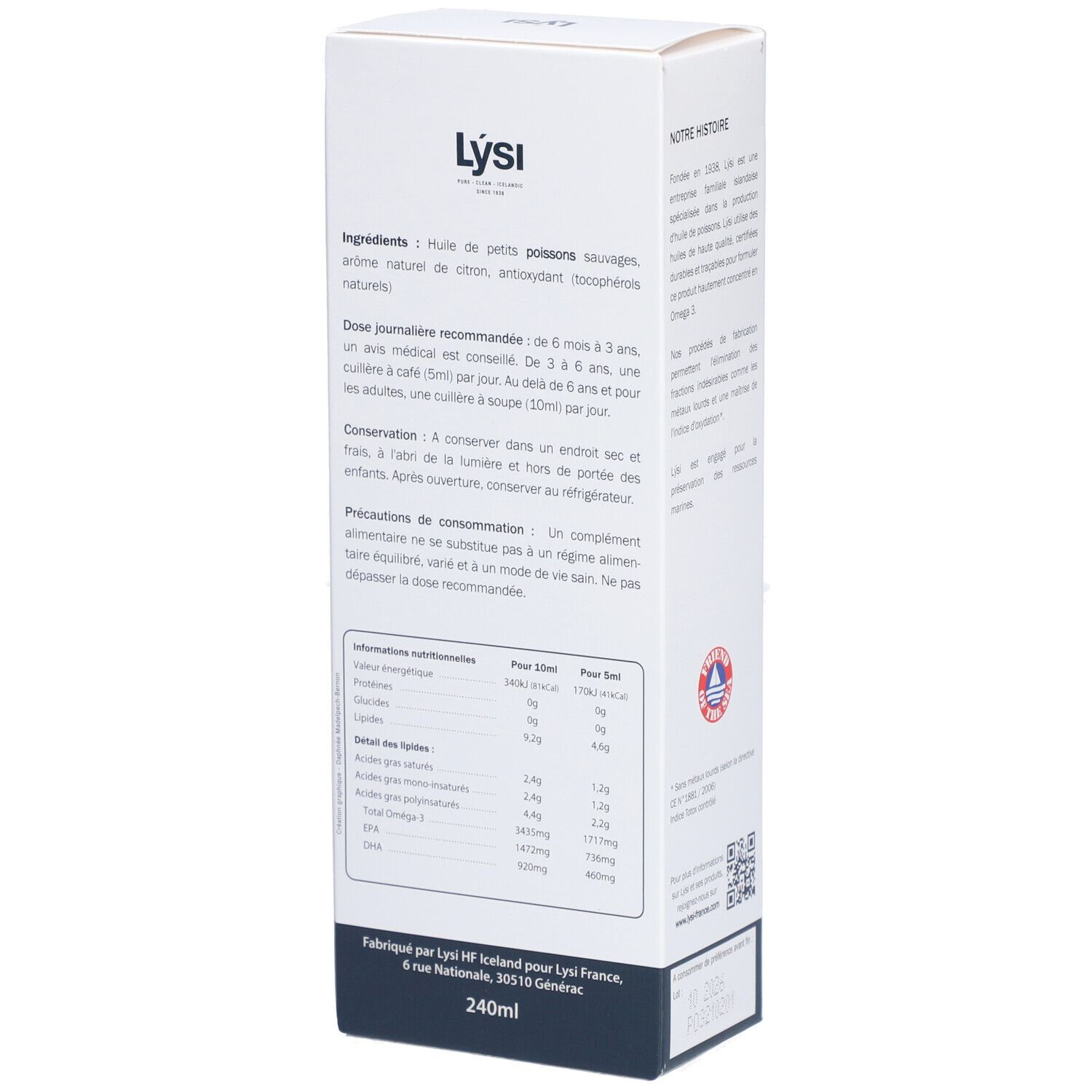 Lysi OMEGA 3 Capital Forme