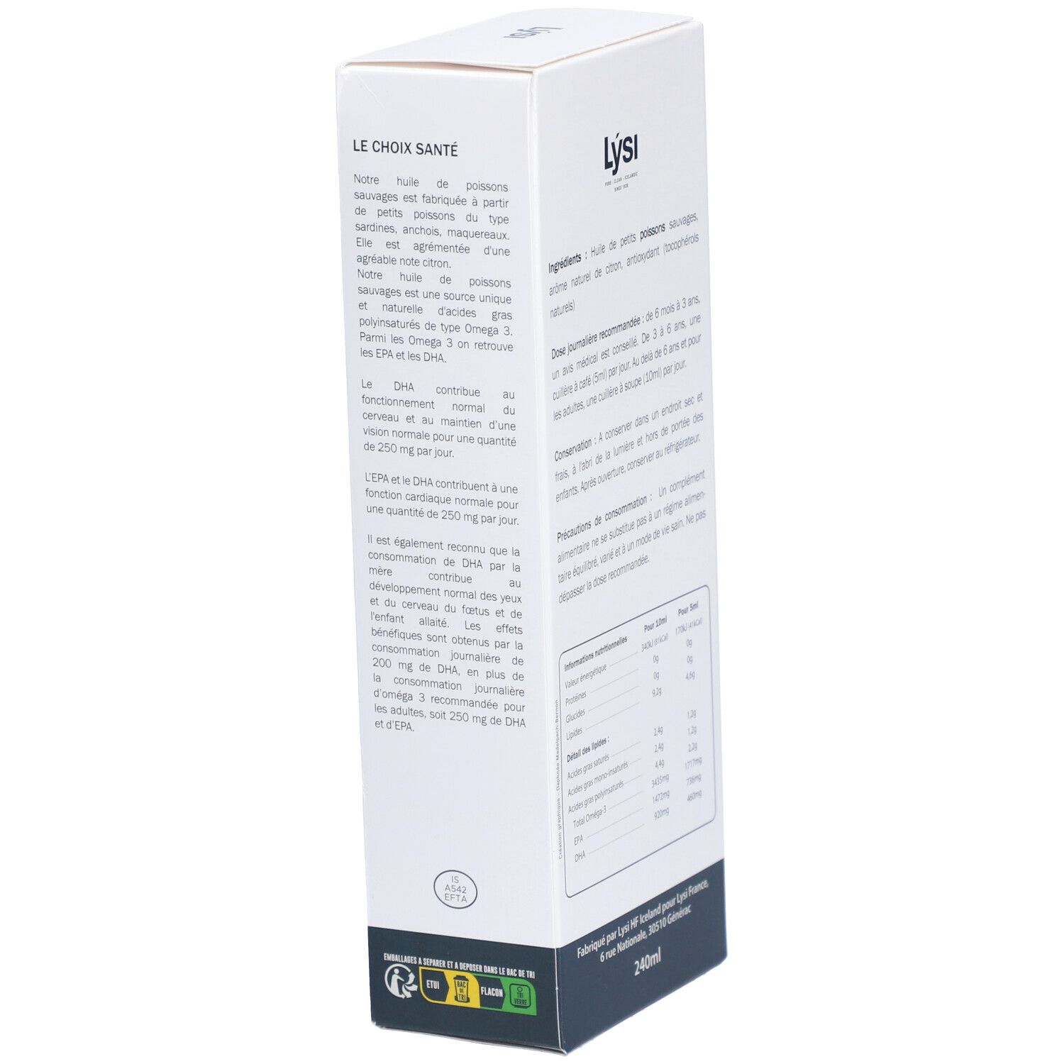 Lysi OMEGA 3 Capital Forme