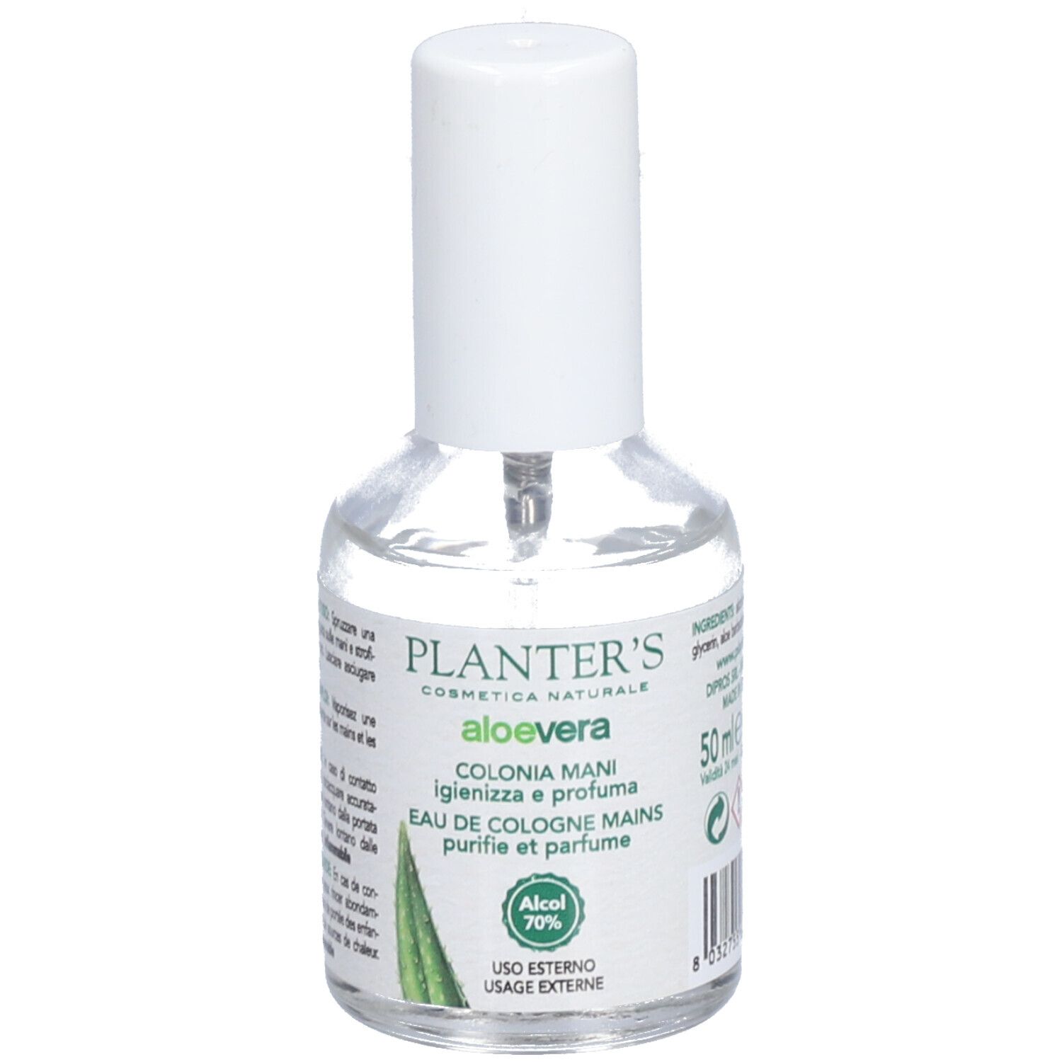 Planter's Eau de Cologne Mains Aloe Vera – Purifie et Parfume