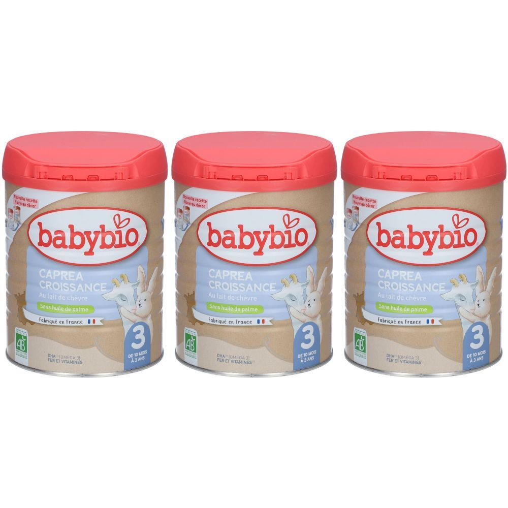 BABYBIO Caprea 3 Lait de croissance pour nourisson 3ème âge en poudre