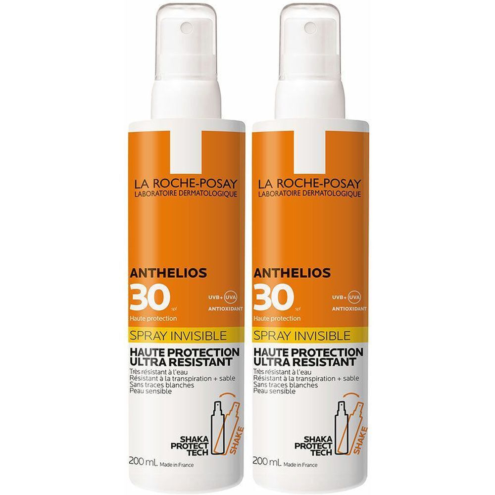 Anthelios Crème Solaire en Spray Invisible Corps SPF30 Avec Parfum 200 ml