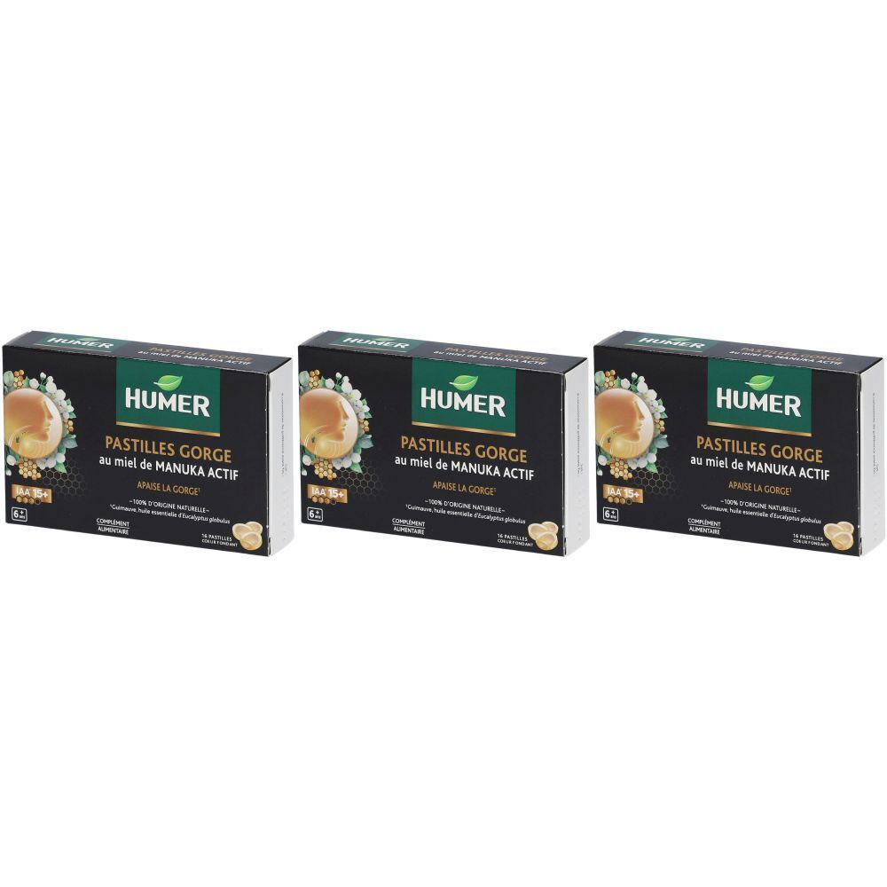 HUMER Pastilles gorge au miel de Manuka actif