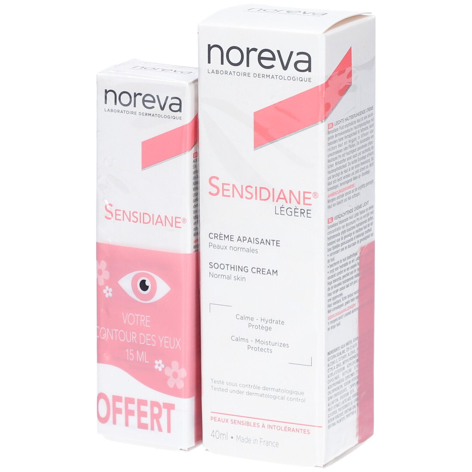 Noreva - Sensidiane Crème Légère Apaisante Peaux Normales + Contour des Yeux Apaisant