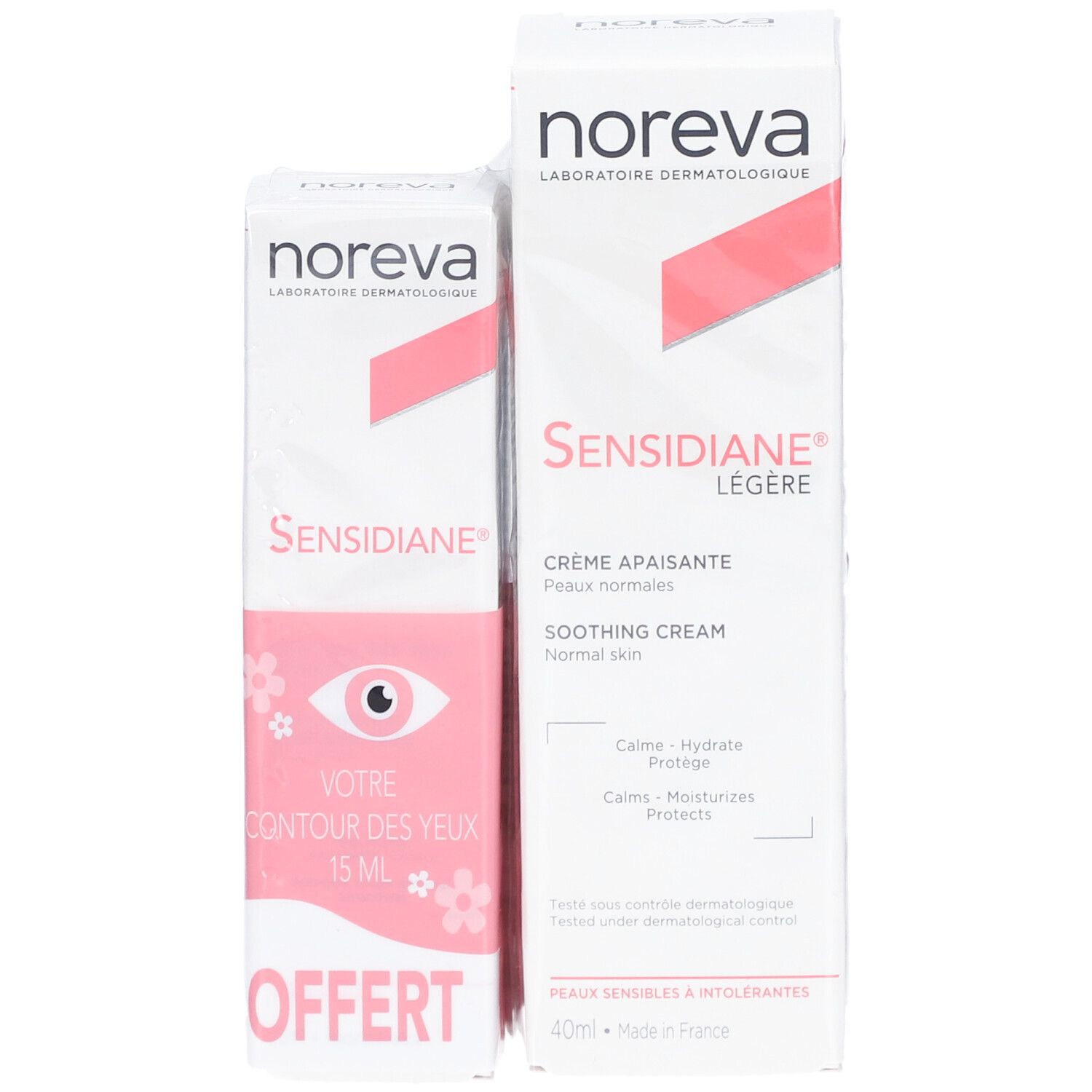 Noreva - Sensidiane Crème Légère Apaisante Peaux Normales + Contour des Yeux Apaisant
