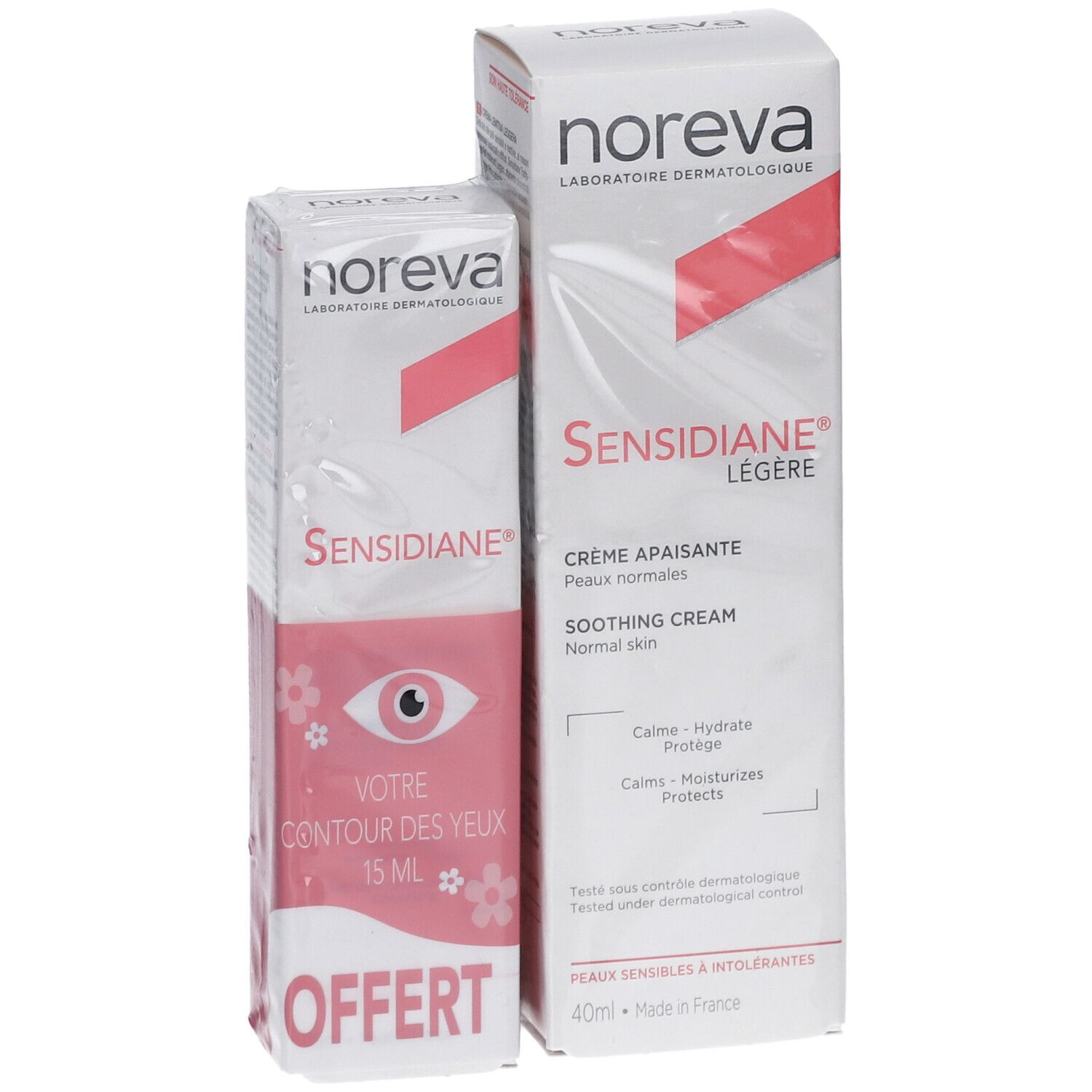 Noreva - Sensidiane Crème Légère Apaisante Peaux Normales + Contour des Yeux Apaisant