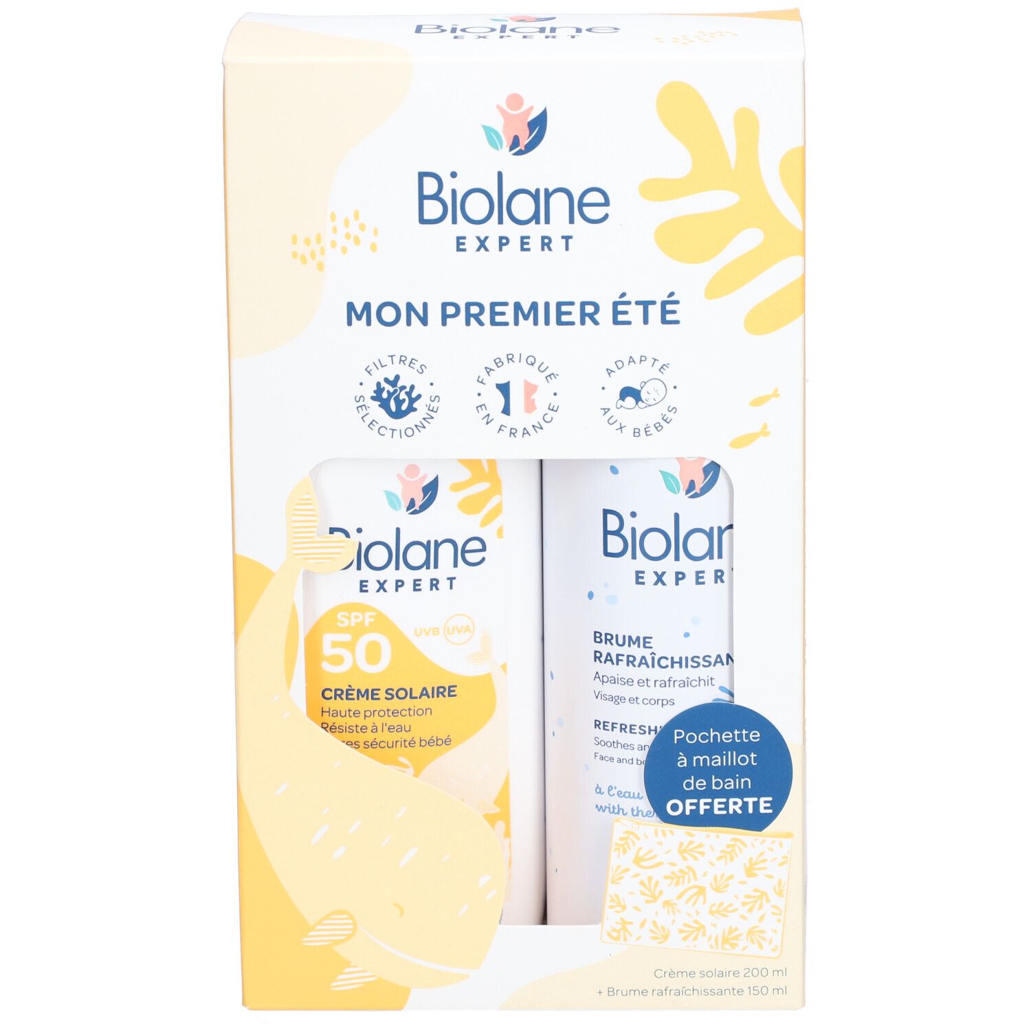 Biolane Expert Crème Solaire SPF50 + Brume Rafraîchissante