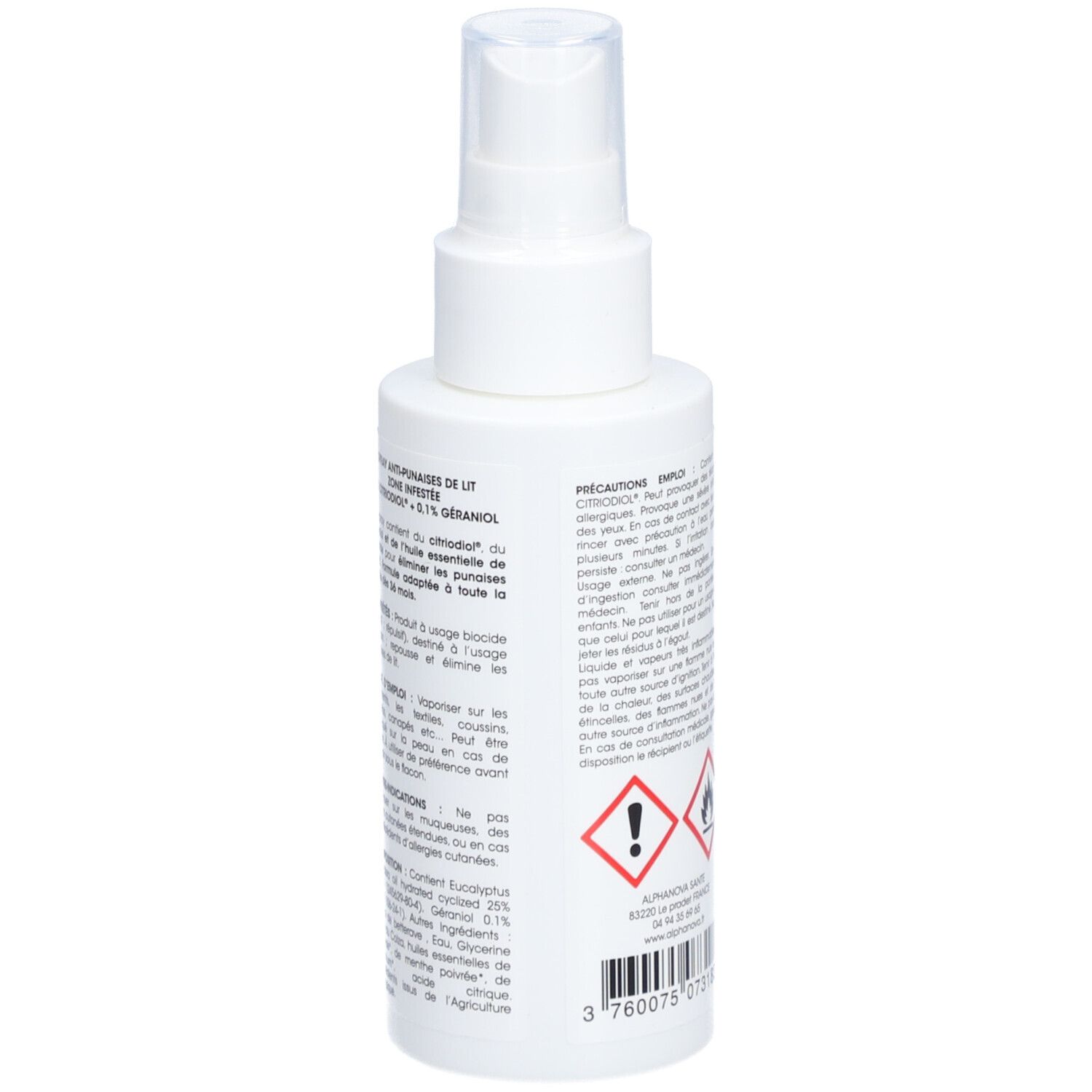 Alphanova Spray Anti-Punaises de Lit