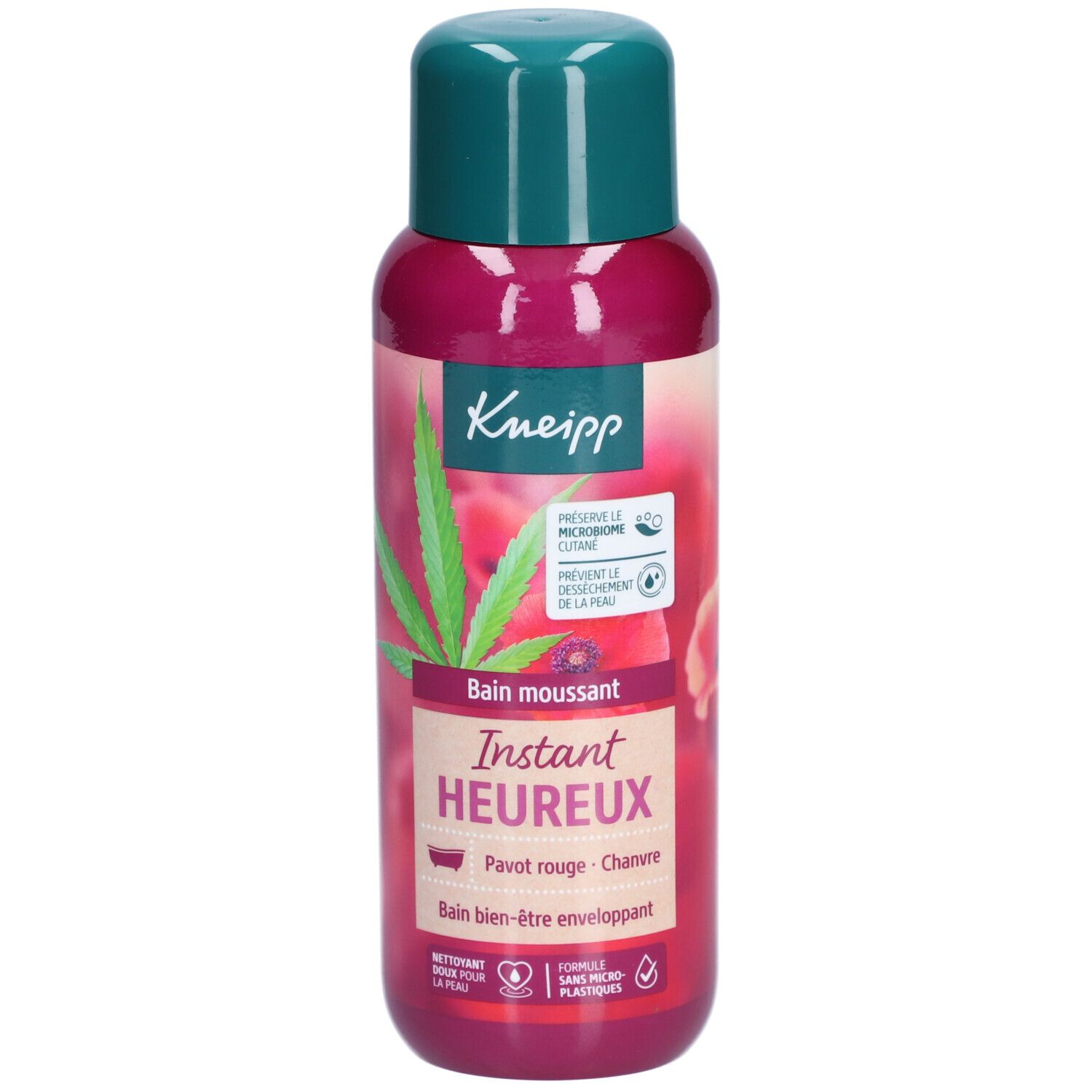 KNEIPP Bain Moussant Instant Heureux Pavot Rouge et Chanvre