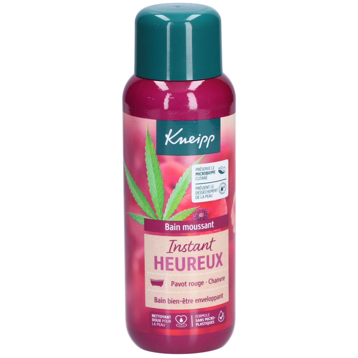 KNEIPP Bain Moussant Instant Heureux Pavot Rouge et Chanvre