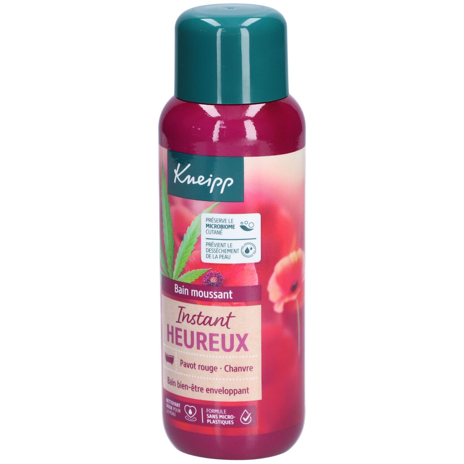 KNEIPP Bain Moussant Instant Heureux Pavot Rouge et Chanvre