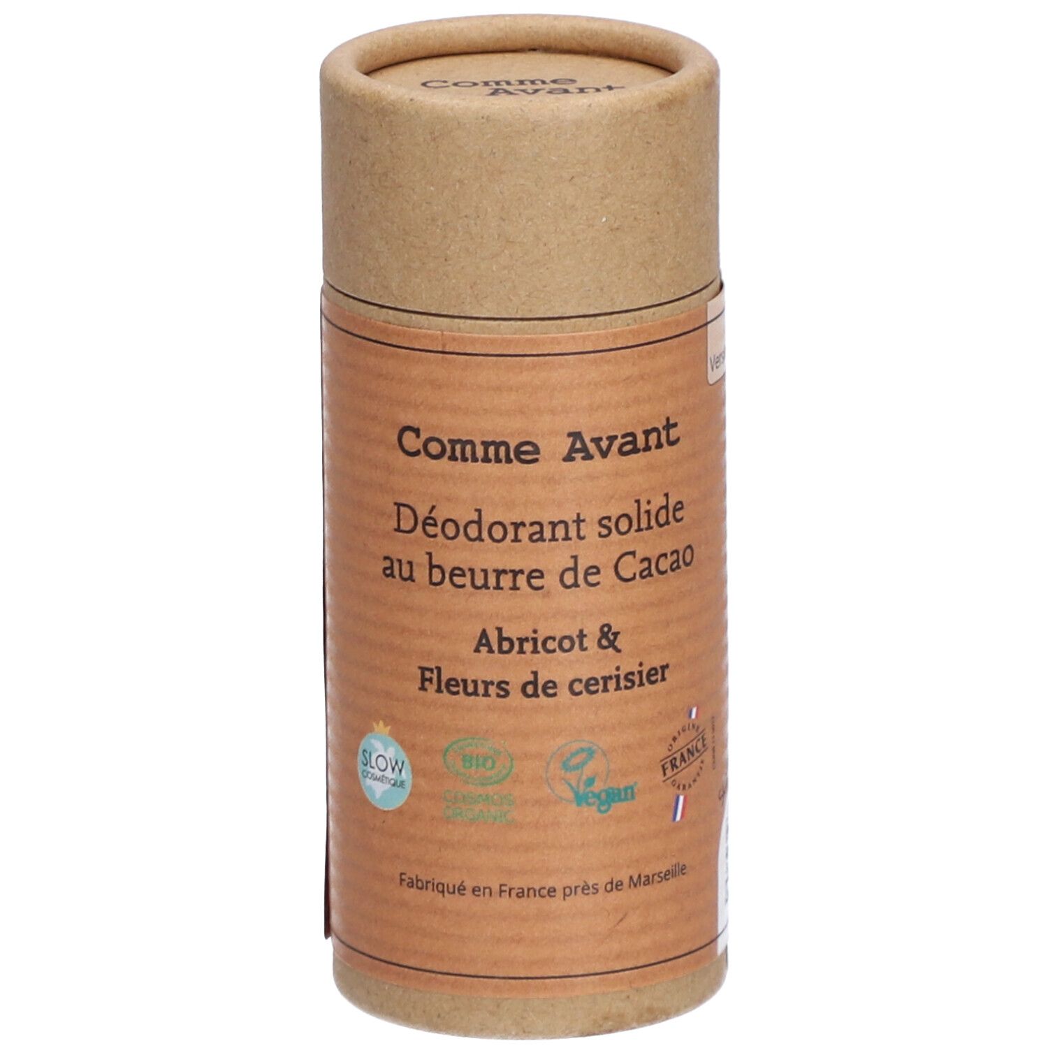 Comme Avant® Déodorant solideau beurre de cacao bio - Abricot & fleur de cerisier