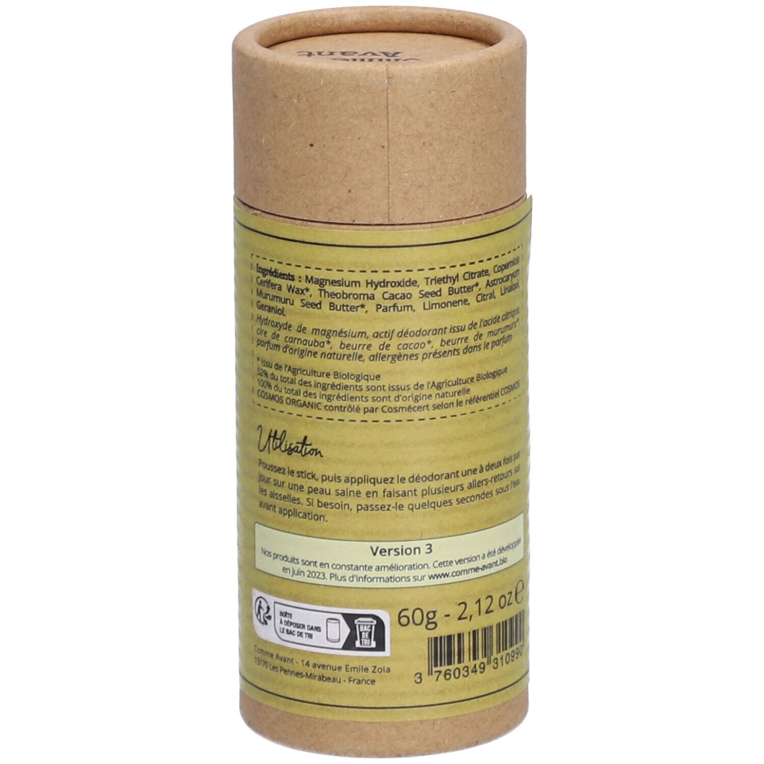 COMME AVANT DEO SOLIDE CEDRAT 60G