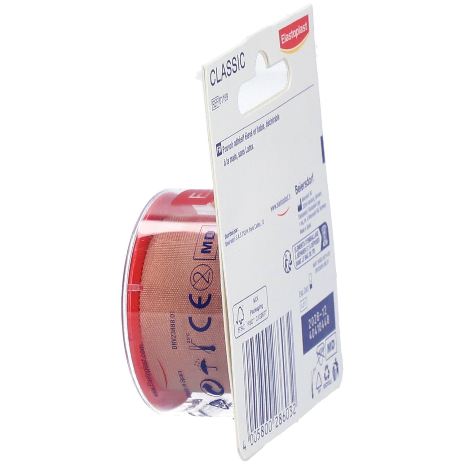 Elastoplast Bande Adhésive Médicale Classic 5 m x 2,5 cm