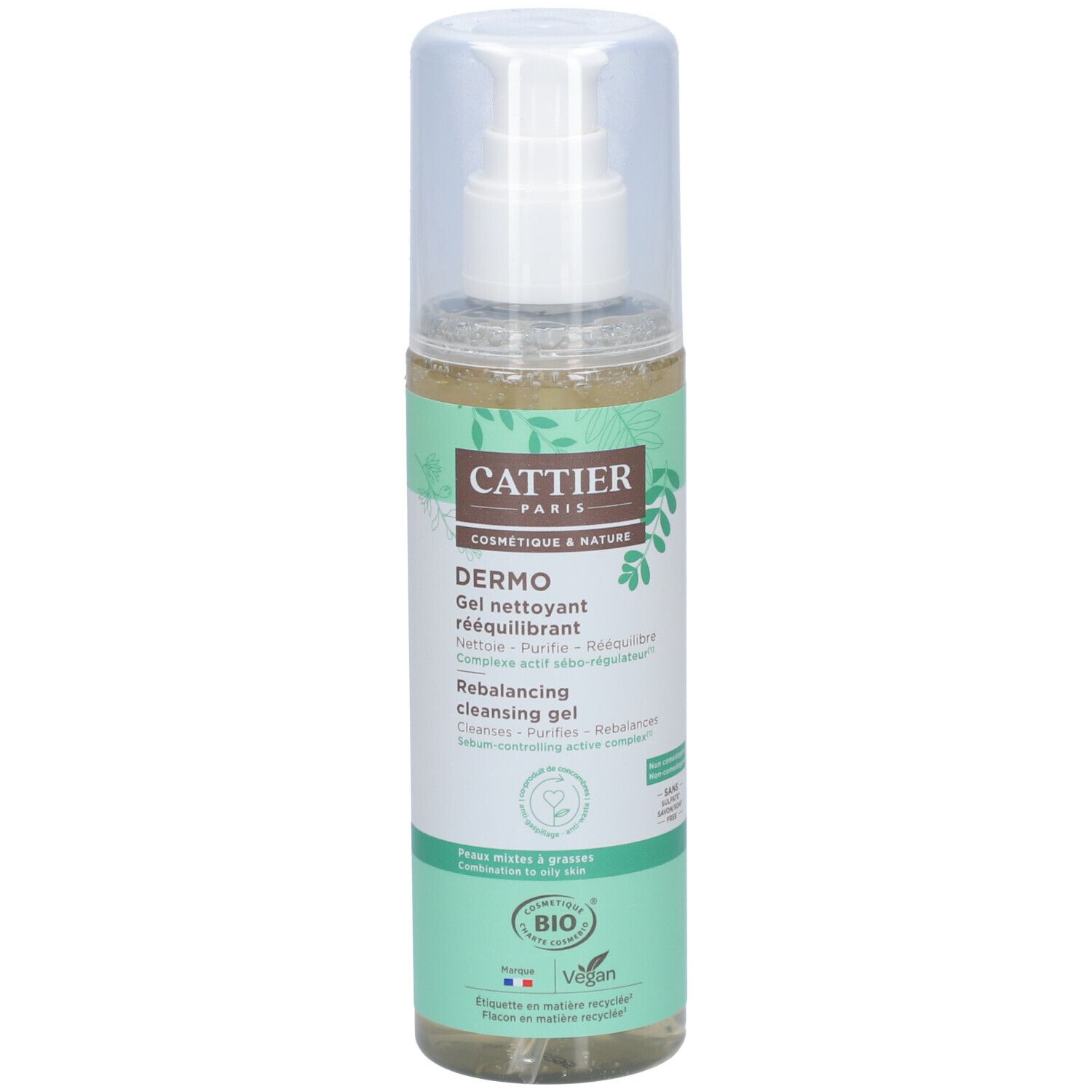 CATTIER Dermo Gel Nettoyant Rééquilibrant