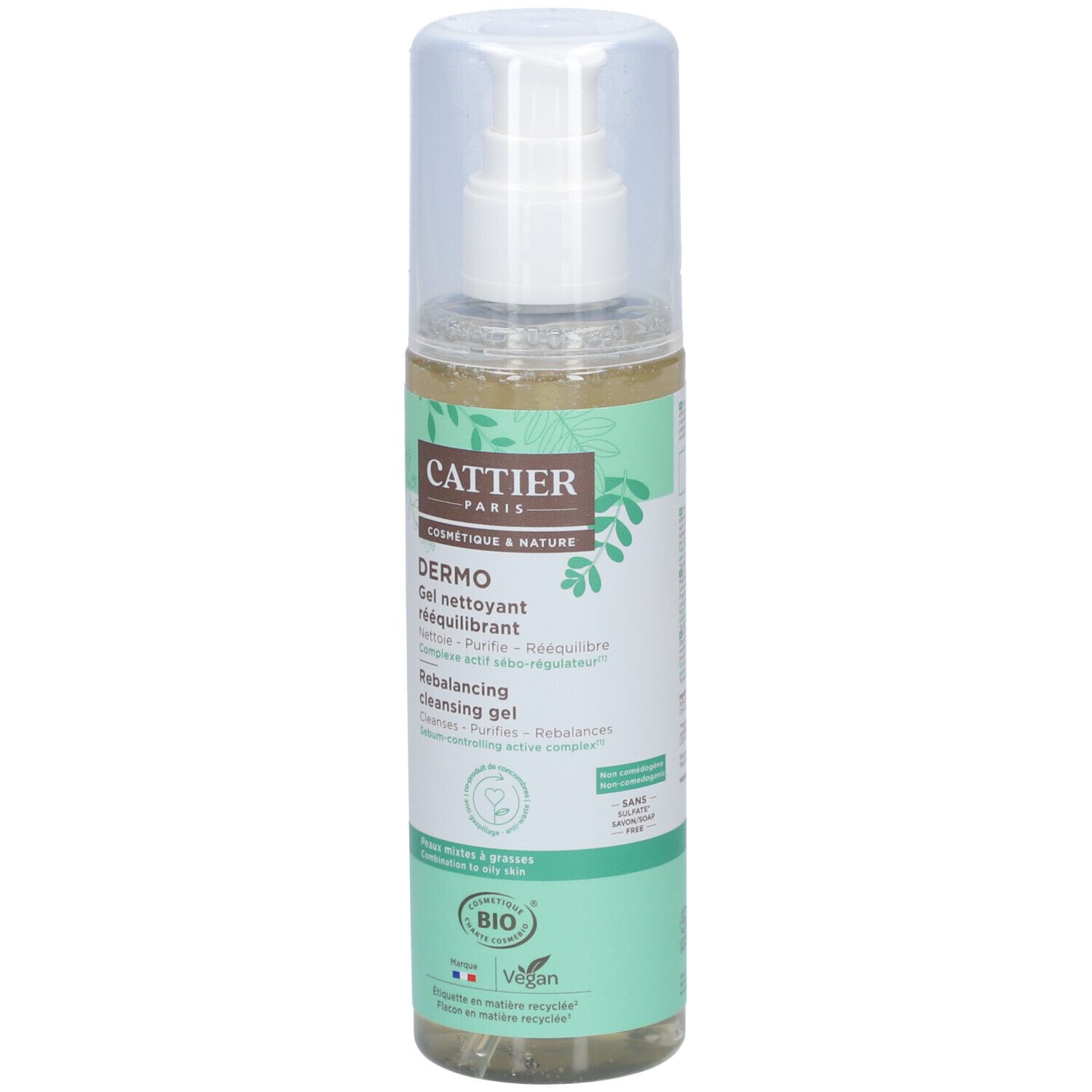CATTIER Dermo Gel Nettoyant Rééquilibrant