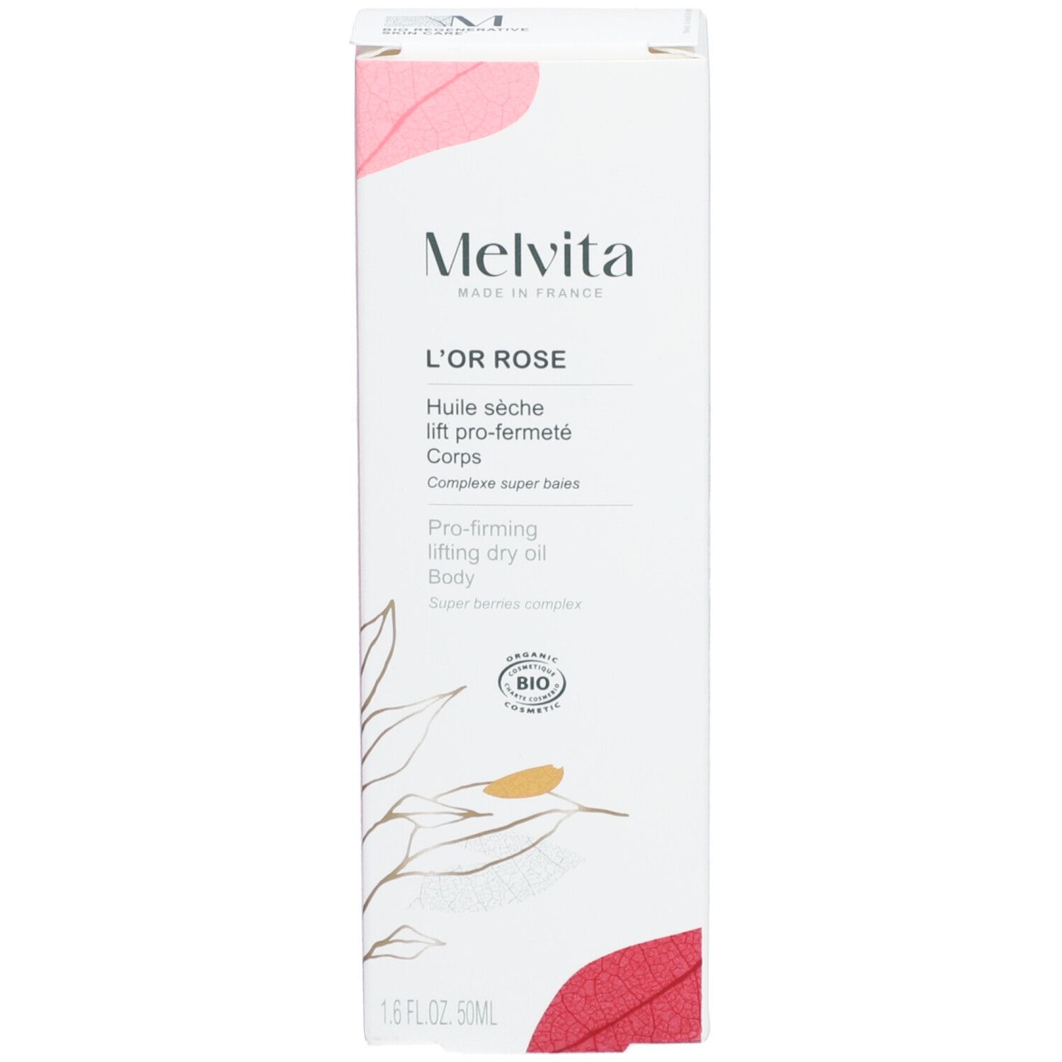 Melvita L'Or Rose Huile Sèche Lift Pro-Fermeté Corps Bio