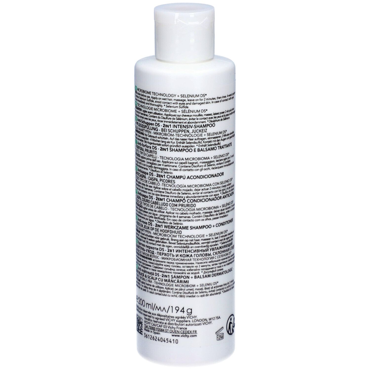 DERCOS Shampooing Anti-pelliculaire DS 2 en 1