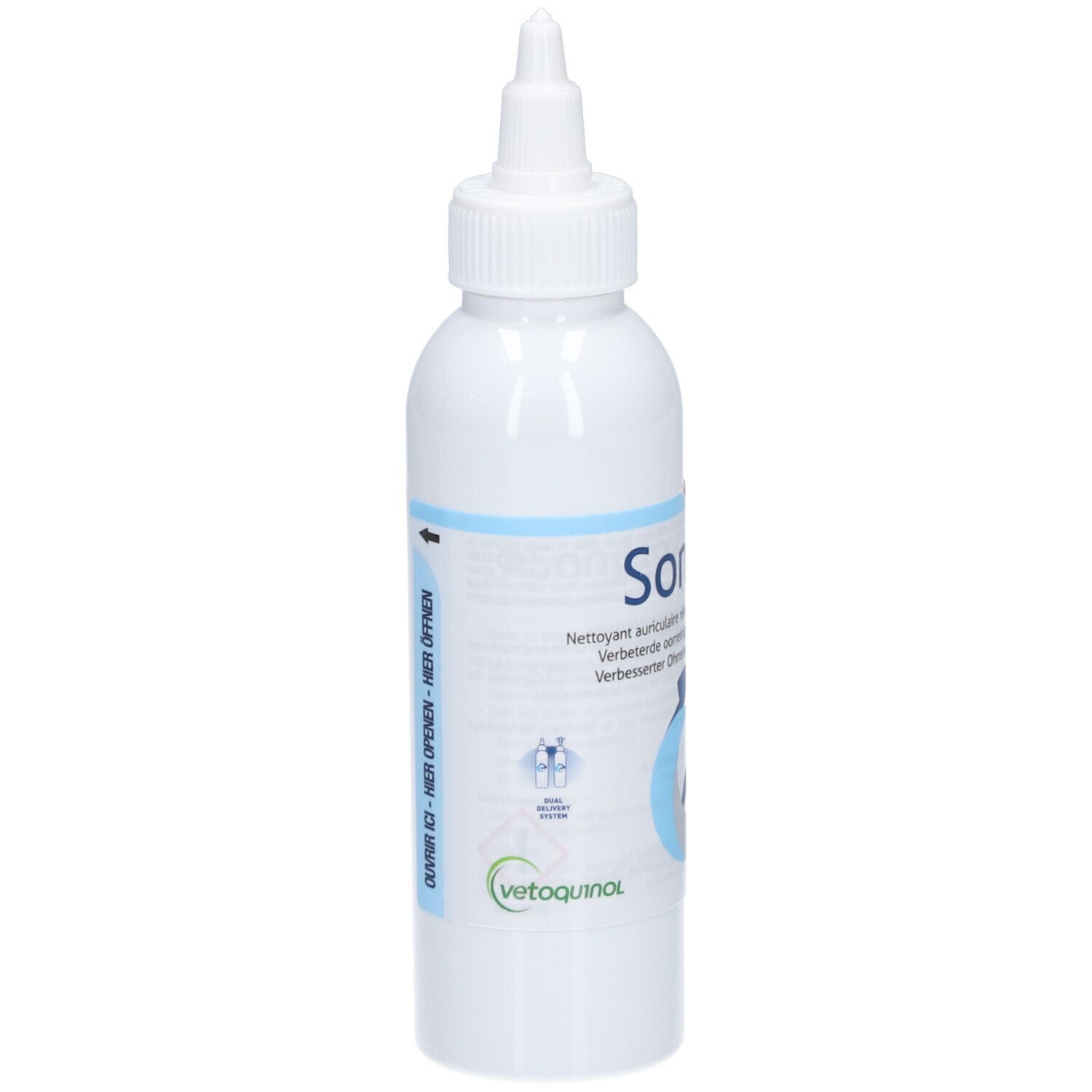 Vetoquinol Sonotix - Nettoyant auriculaire rééquilibrant pour chiens