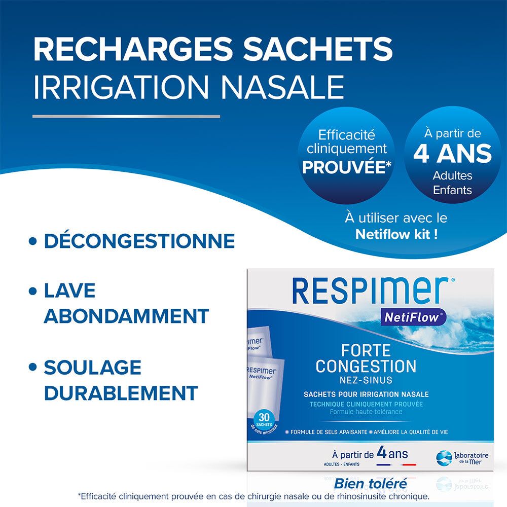 Medi Grade - Lot De 50 Sachets De Sel Nasal Naturel - Pour Lavage Du Nez, PH équilibré, Sans Iode Ni Conservateur