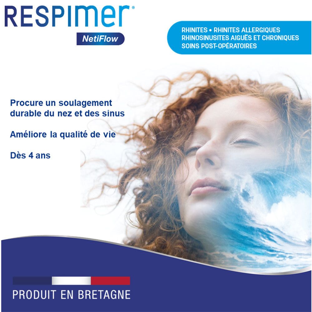 RESPIMER® NETIFLOW® SACHETS DE SELS MINÉRAUX POUR IRRIGATION NASALE