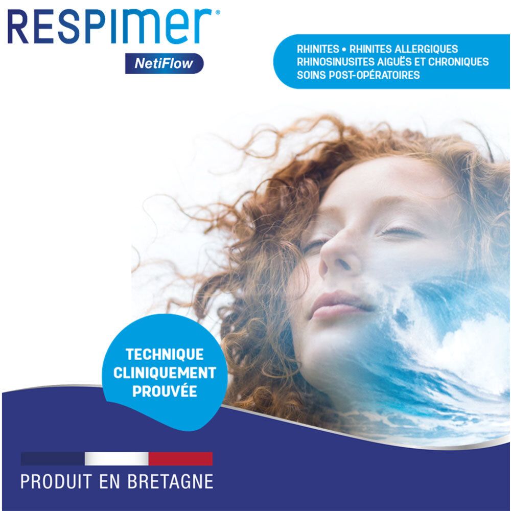 RESPIMER® NETIFLOW® SACHETS DE SELS MINÉRAUX POUR IRRIGATION NASALE