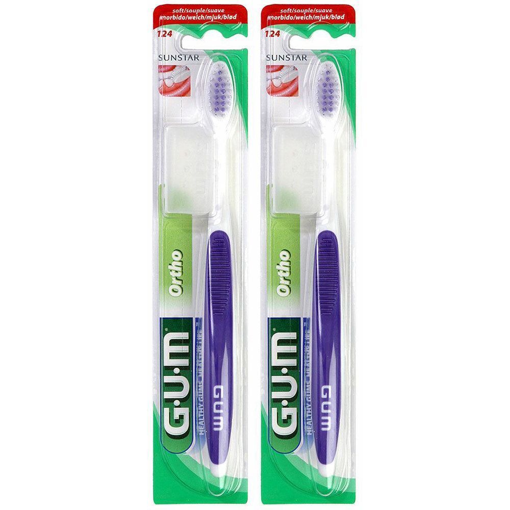 Gum® brosse à dents orthodontique à 3 rangs