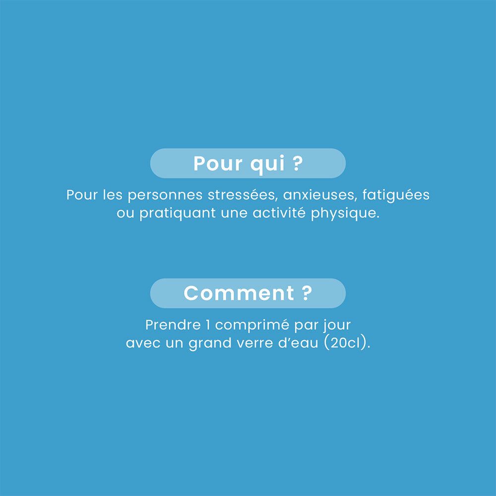 Fond bleu avec texte : Pour qui ? Comment ? Décrit le public cible et l'utilisation du produit.