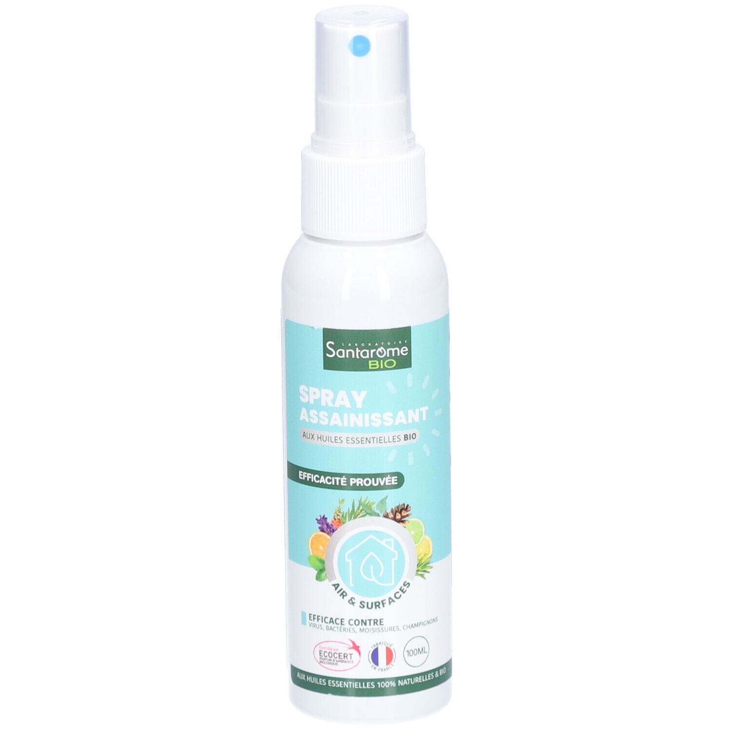 Santarome Spray désinfectant bio air et surfaces aux huiles essentielles