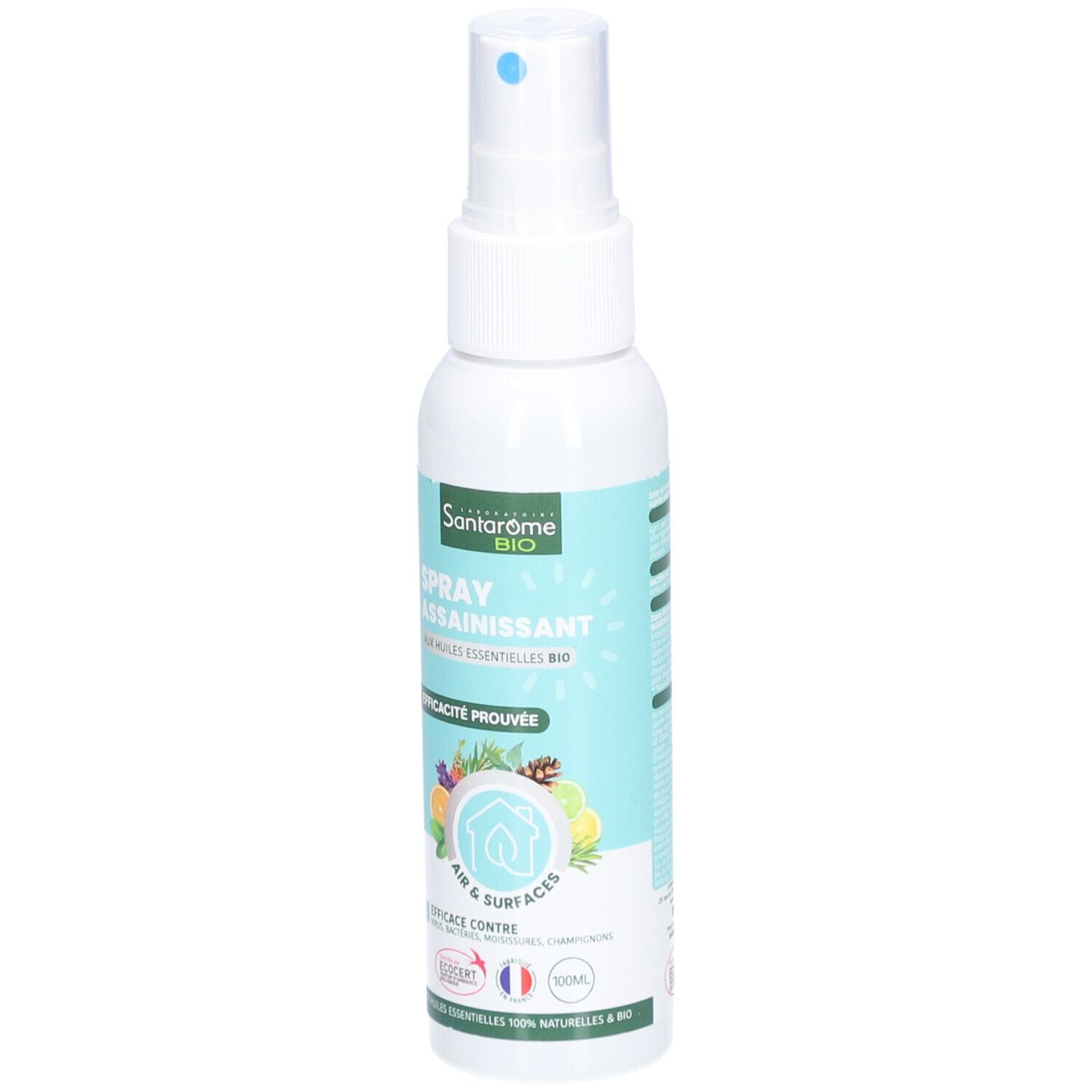 Santarome Spray désinfectant bio air et surfaces aux huiles essentielles