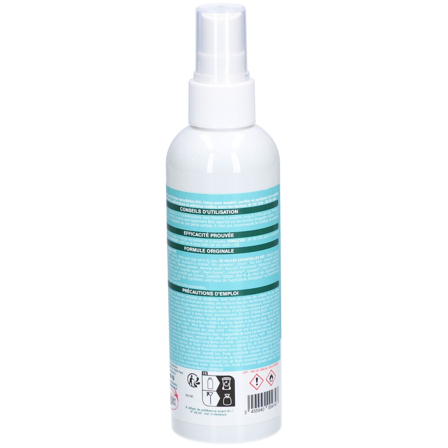 Santarome Spray désinfectant bio air et surfaces aux huiles essentielles