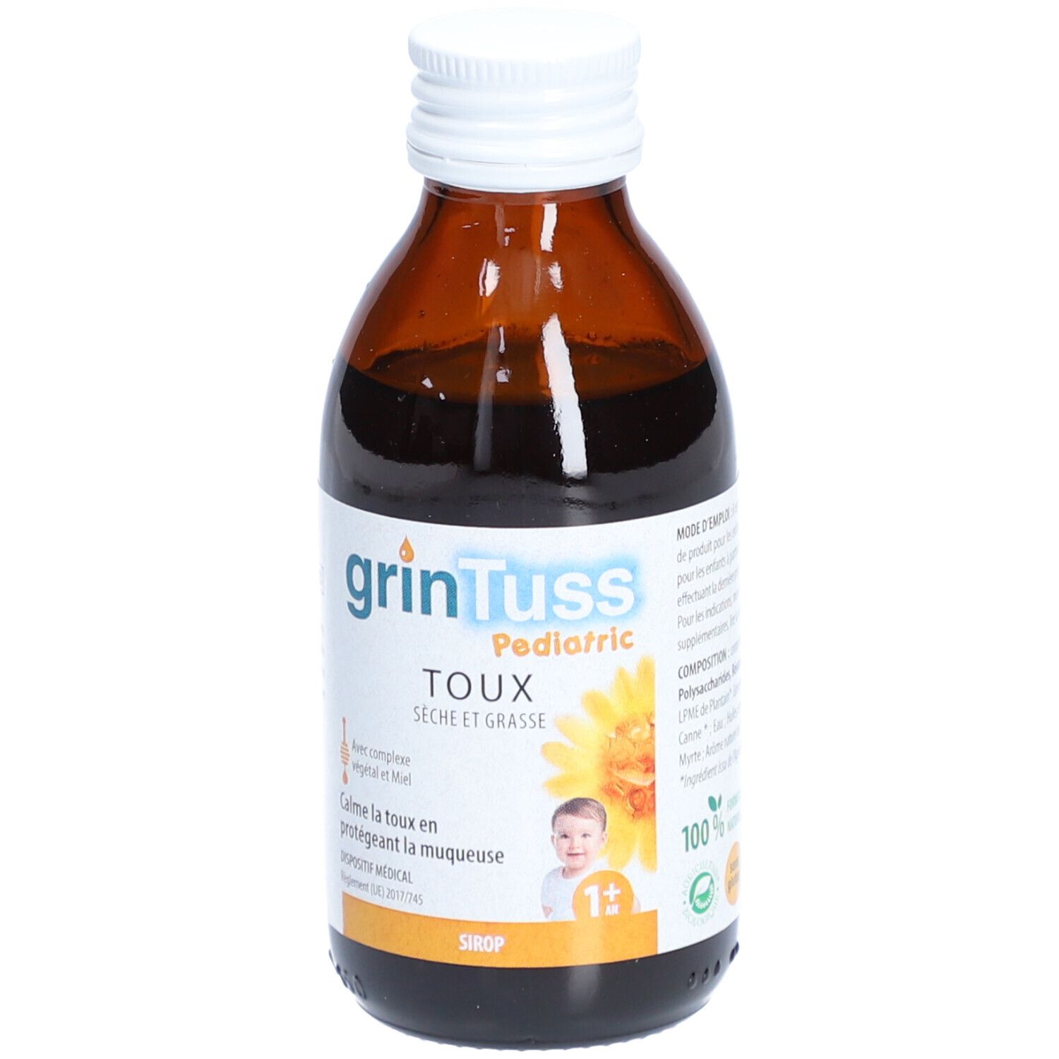 GRINTUSS Pediatric Sirop pour la toux 1 an et +