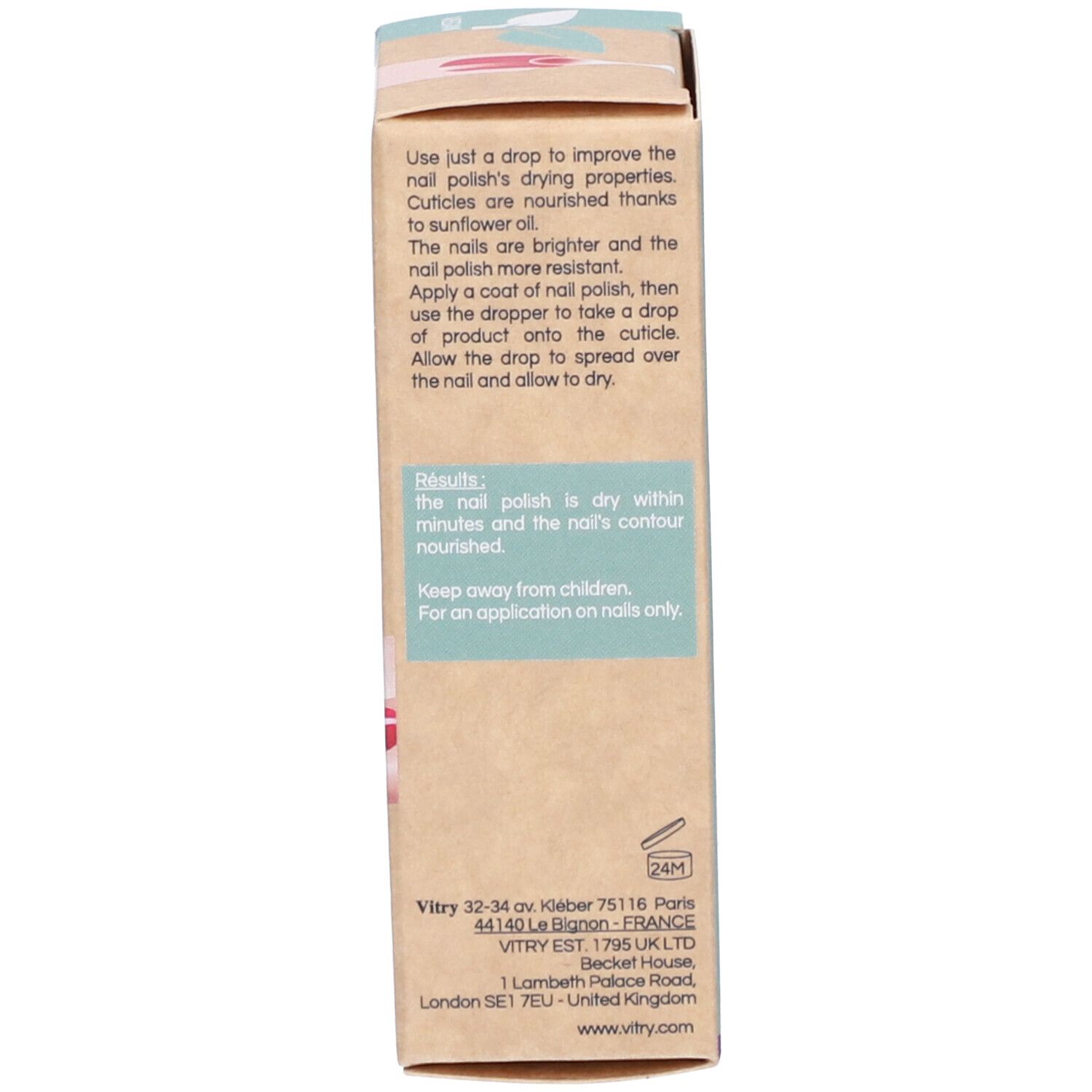 VITRY Vernis Be green Gouttes séchage express