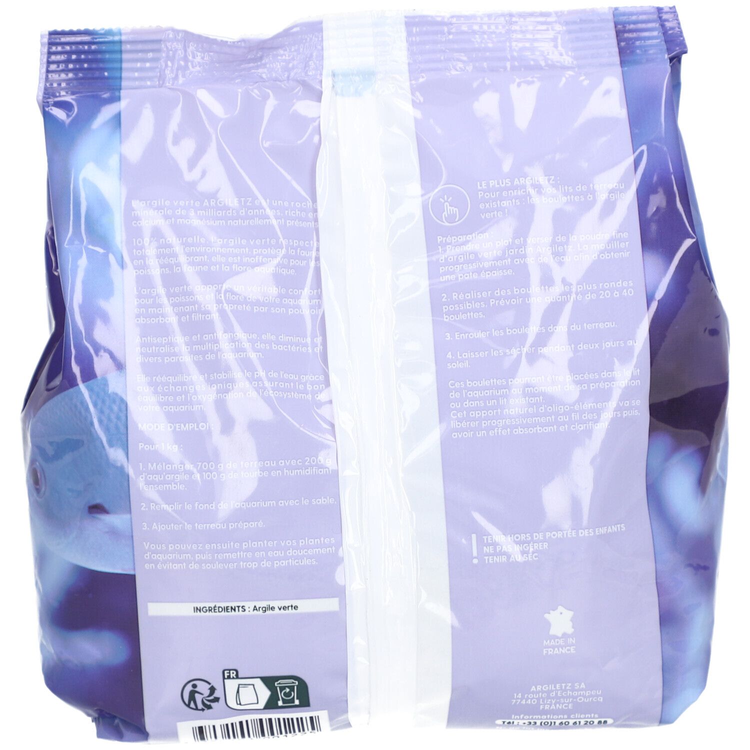 Argiletz Aqu'argile pour les aquariums