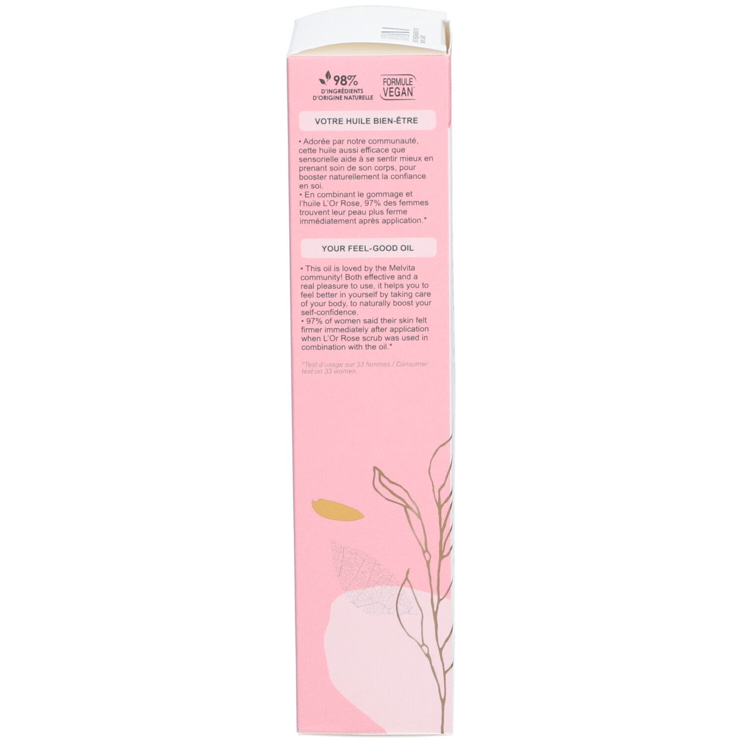 Melvita Huile Sèche Lift Pro-Fermeté L'Or Rose