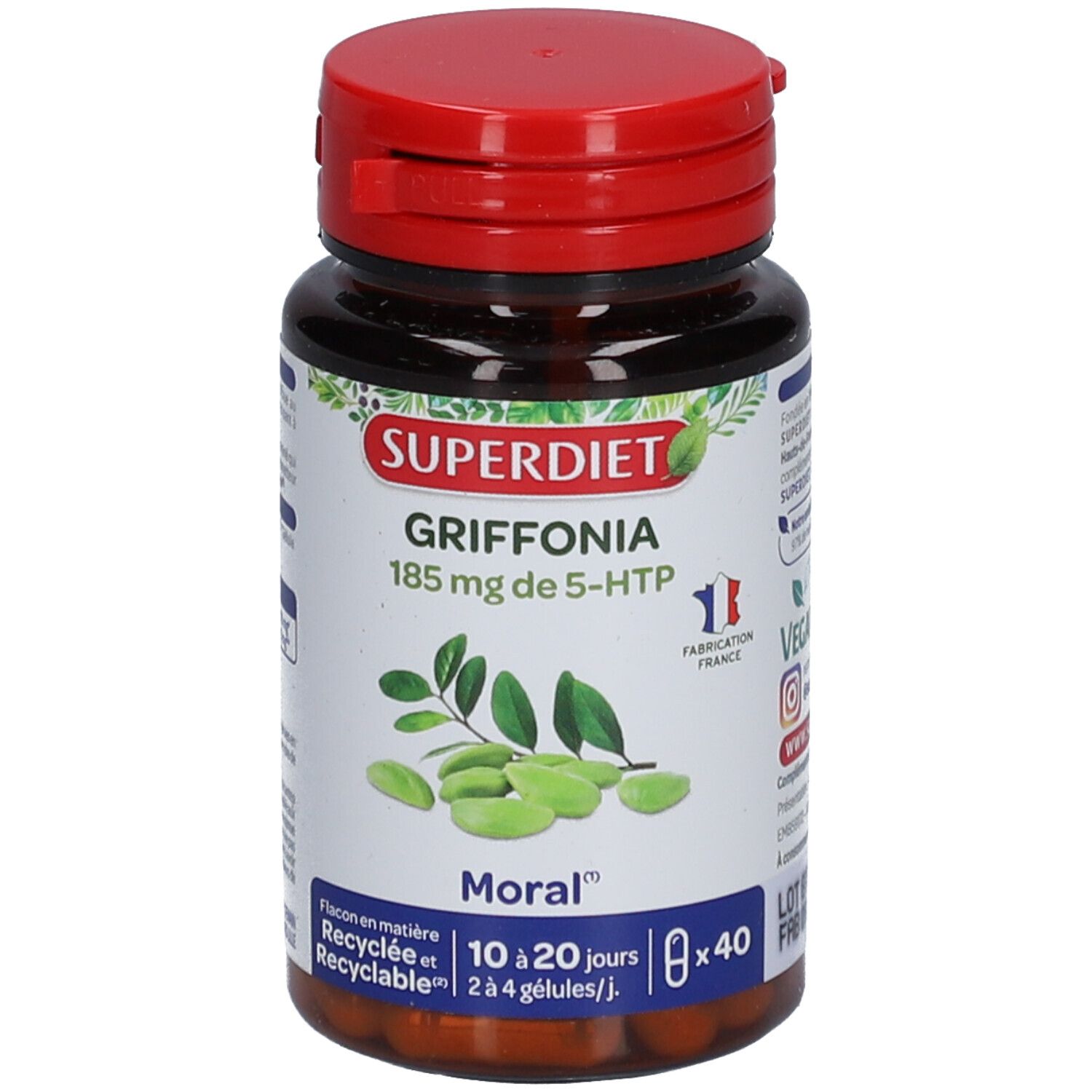 Superdiet Griffonnia 185mg de 5-HTP Moral