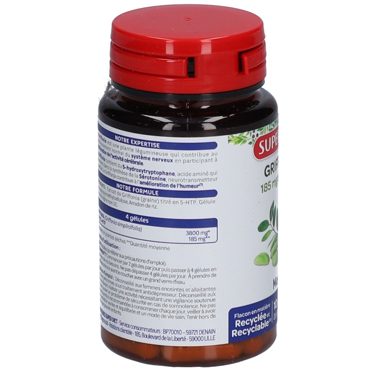 Superdiet Griffonnia 185mg de 5-HTP Moral