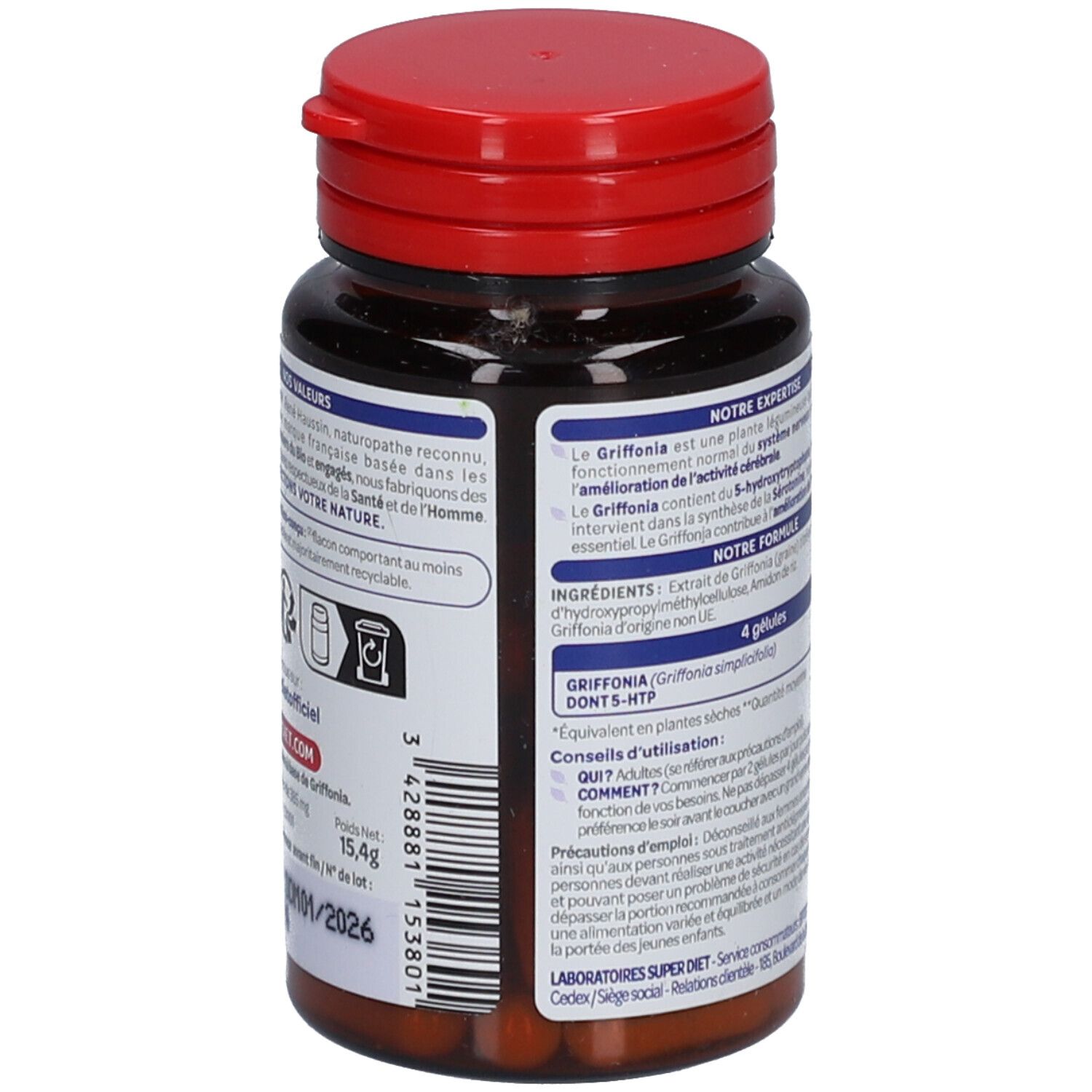 Superdiet Griffonnia 185mg de 5-HTP Moral
