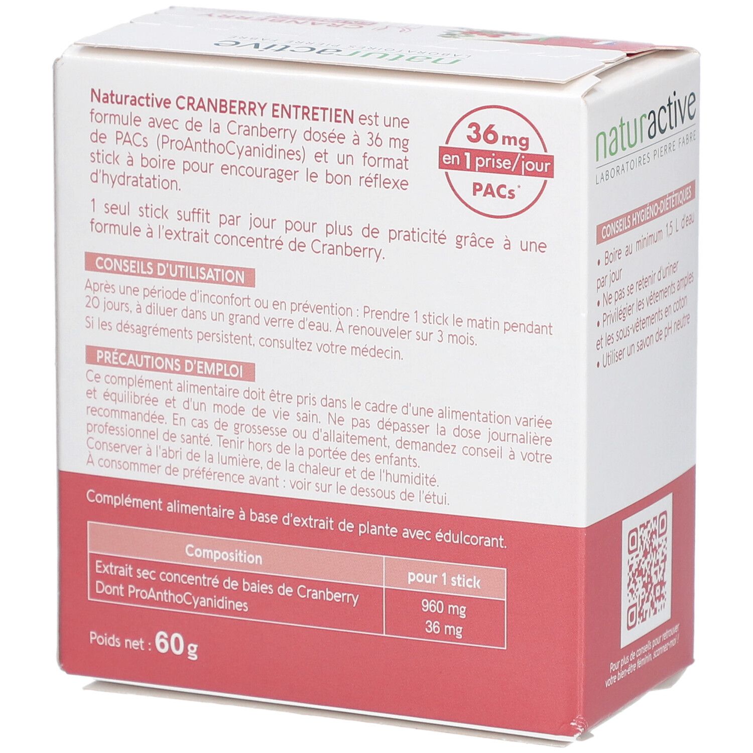 Naturactive Urisanol Cranberry Entretien