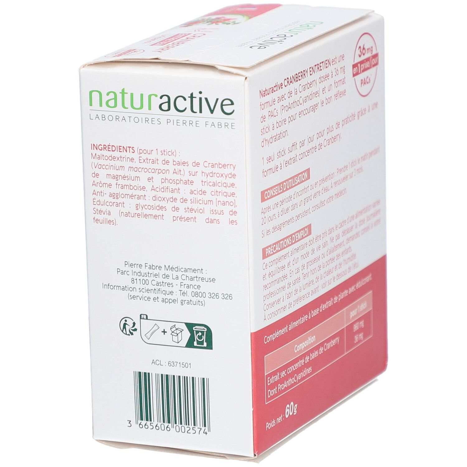 Naturactive Urisanol Cranberry Entretien