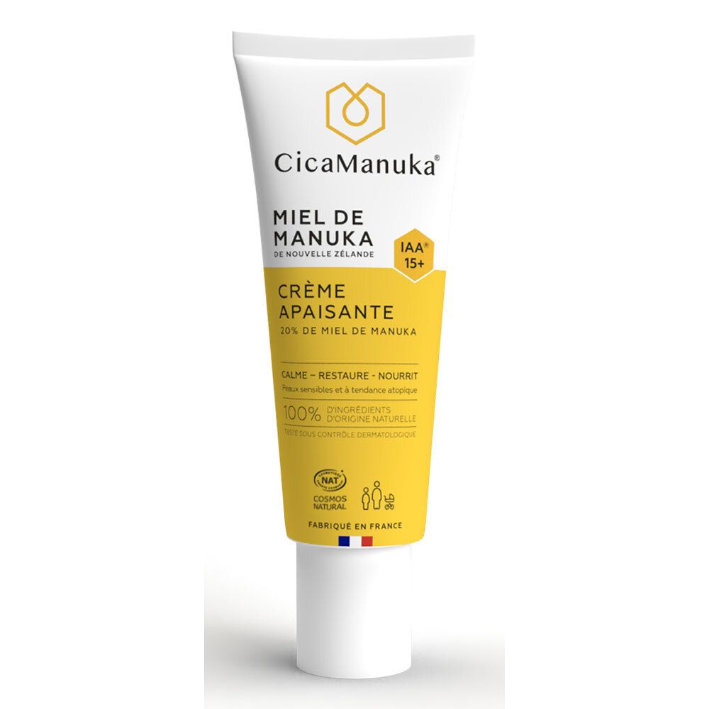 CICAMANUKA - CRÈME APAISANTE 20% DE MIEL DE MANUKA IAA15+ - 40 ml