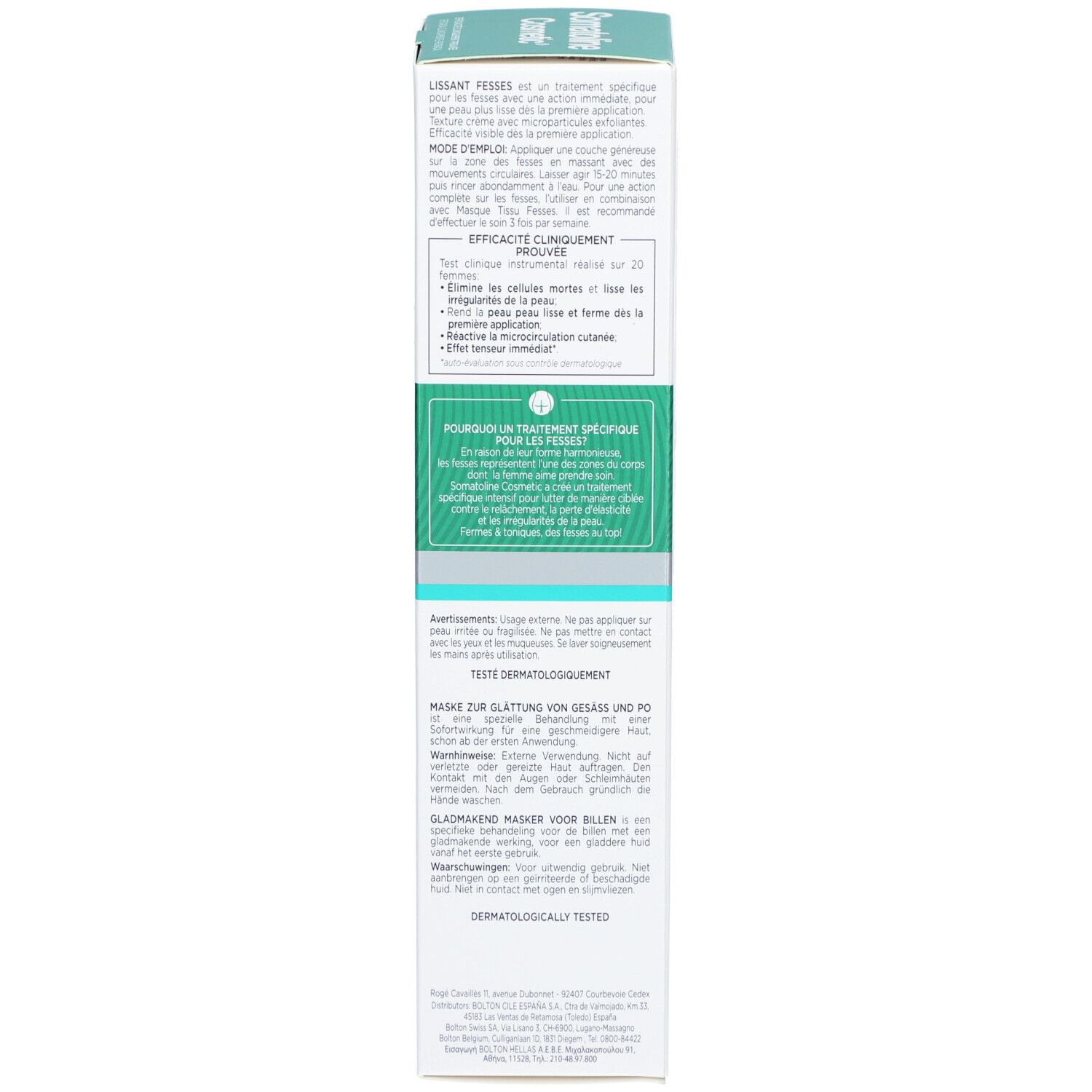Somatoline Cosmetic Lissant Fesses - Masque Exfoliant Perfecteur