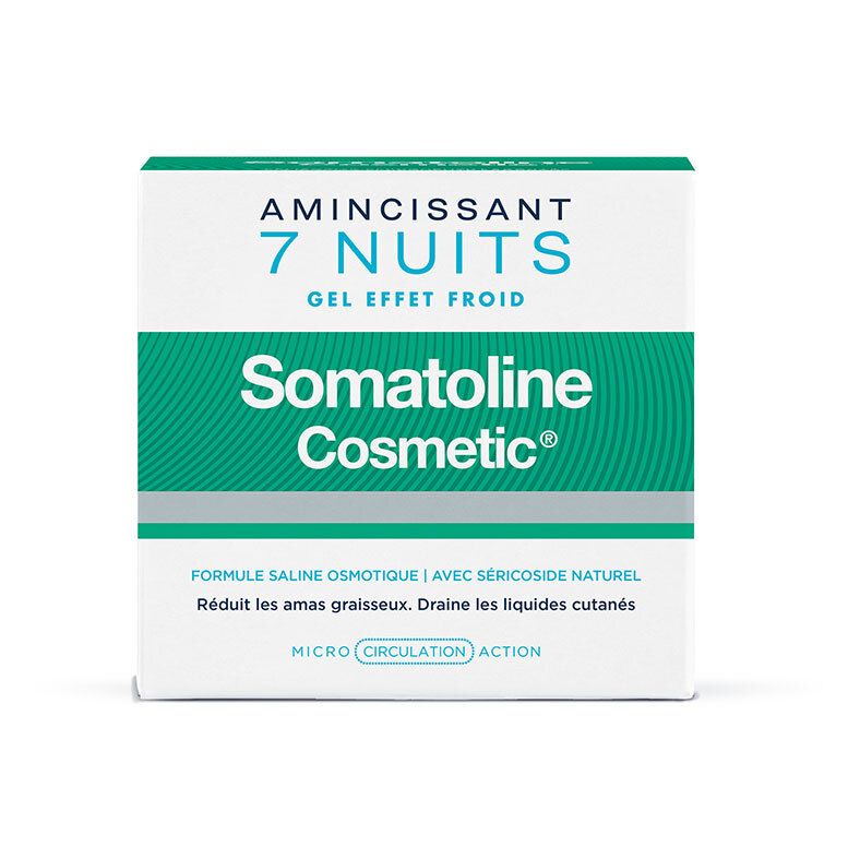 Emballage de Somatoline Cosmetic Amincissant 7 Nuits Gel Effet Froid.