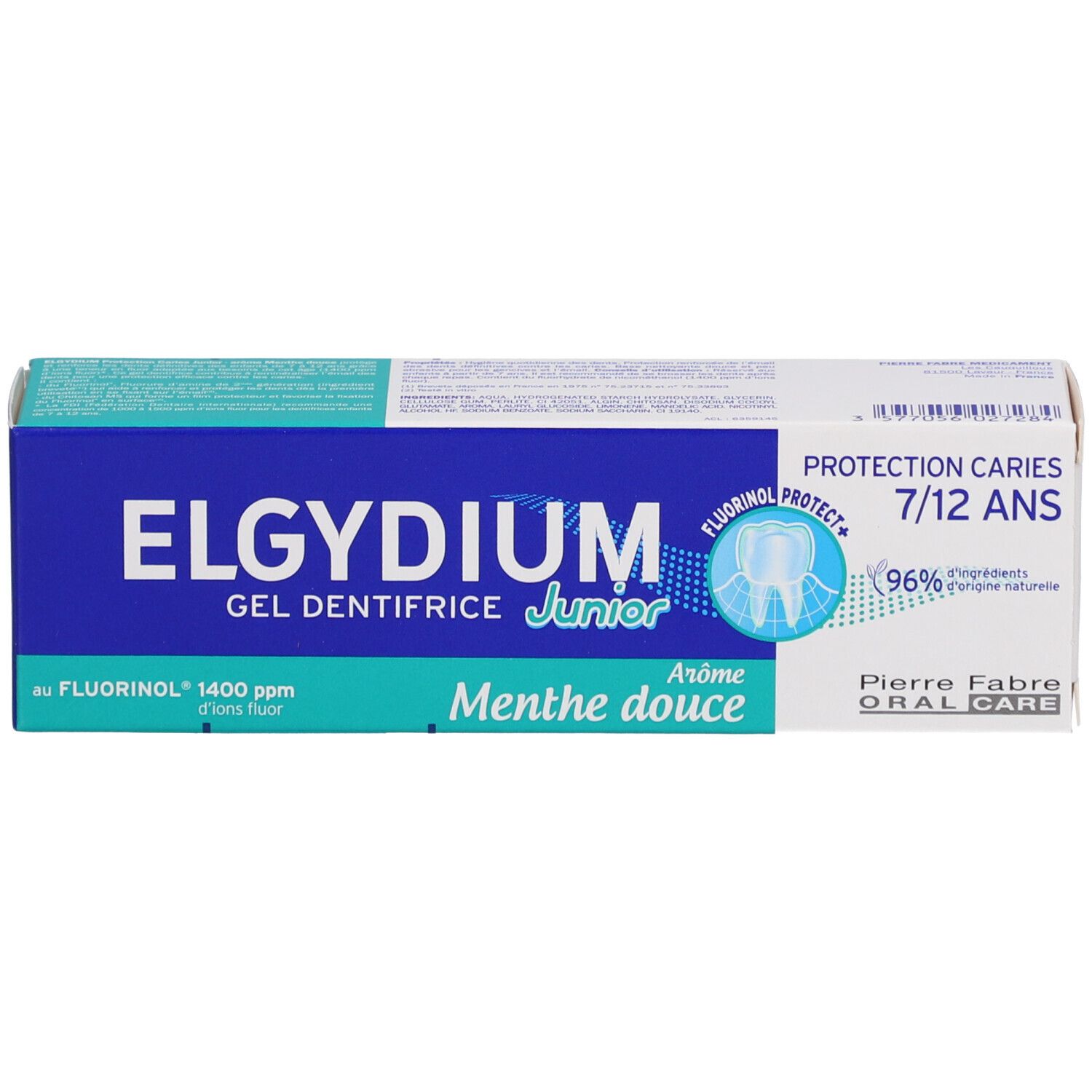 Elgydium Gel Dentifrice Junior Protection Caries 7 à 12 Ans