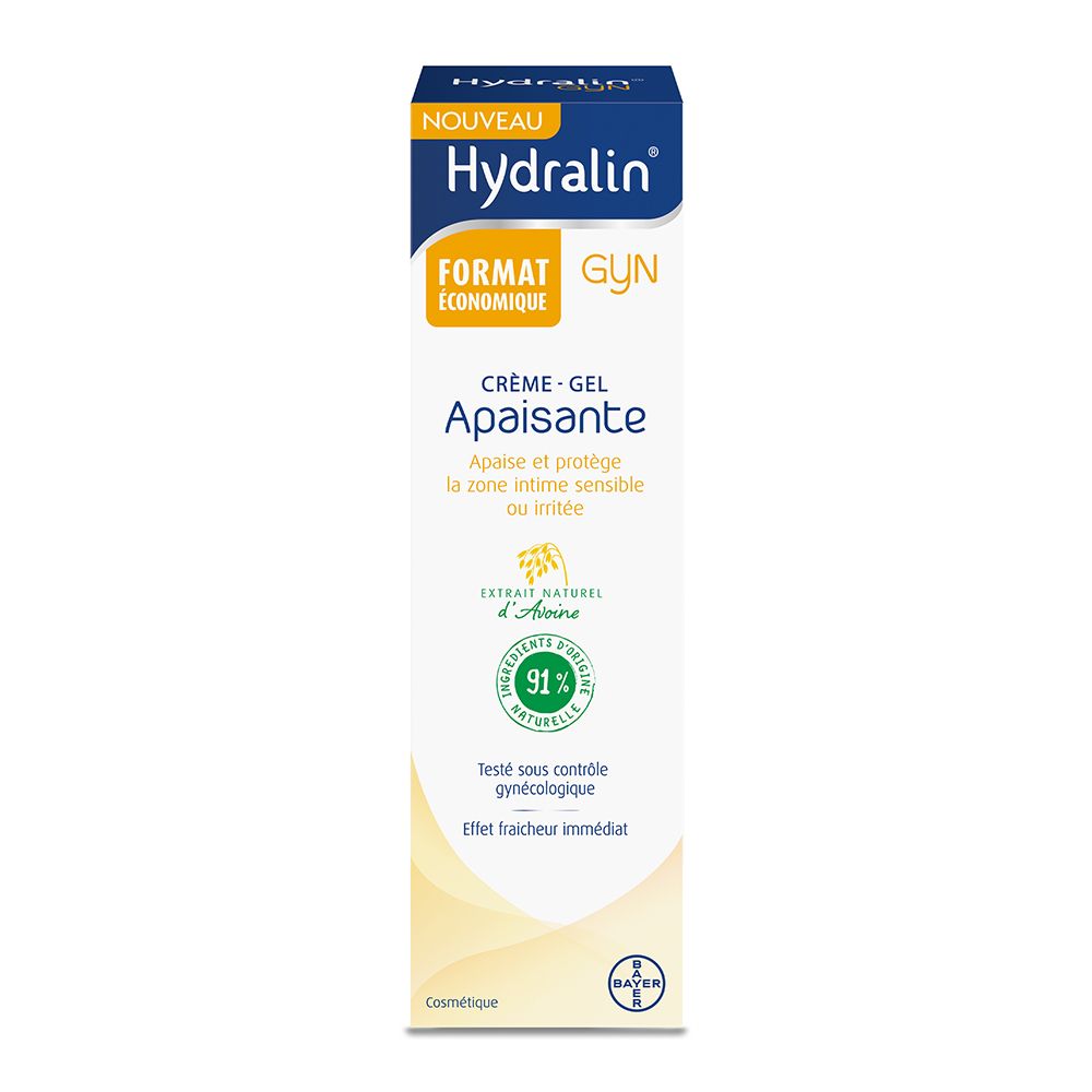 HydralinGyn® Crème Gel Apaisante 35g apaise et Protège la Zone Intime