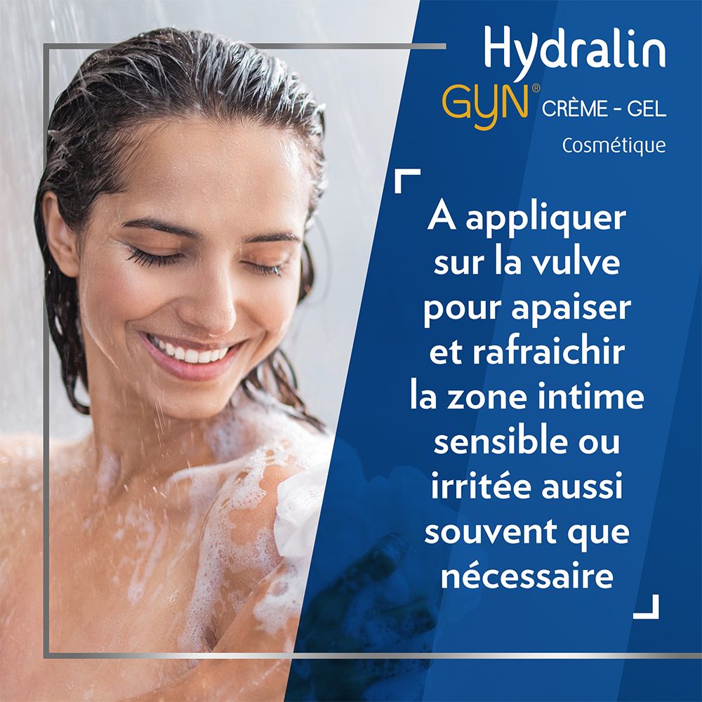 HydralinGyn® Crème Gel Apaisante 35g apaise et Protège la Zone Intime